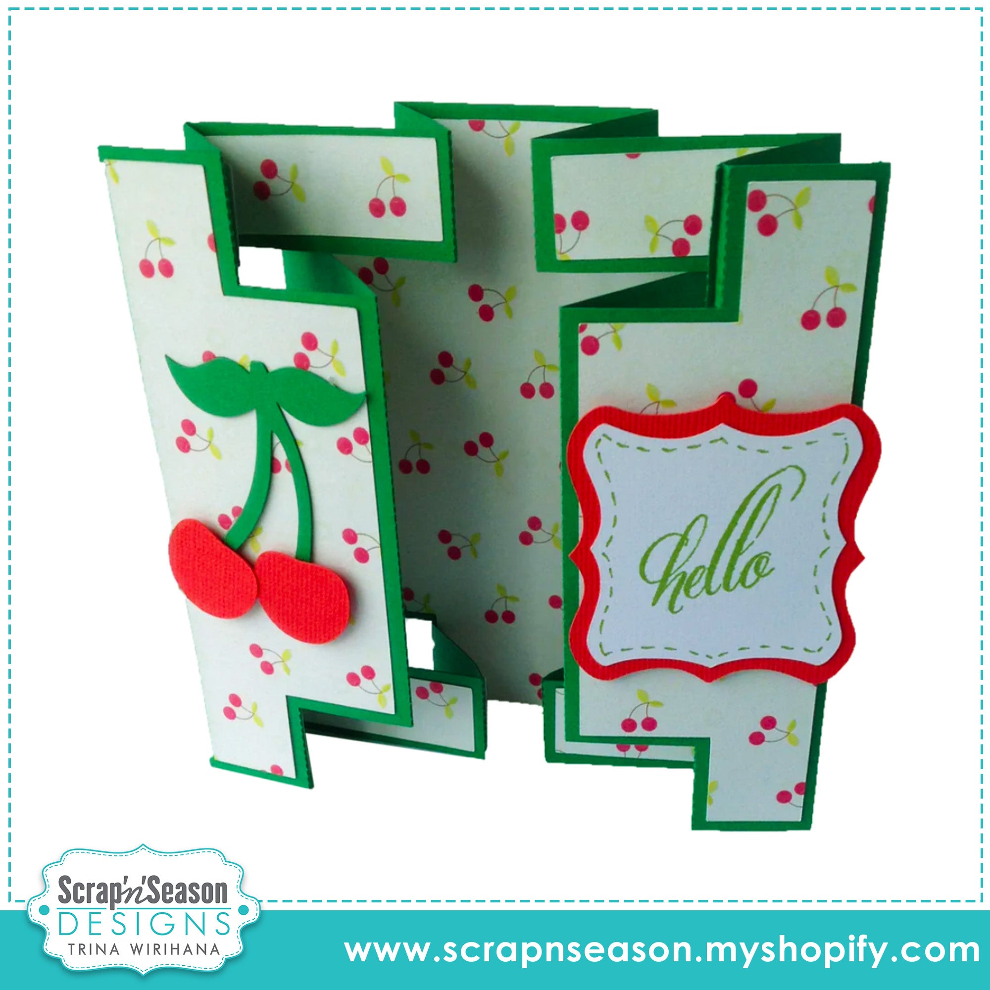 DL - Fancy Fold 5 - Double Shutter Card