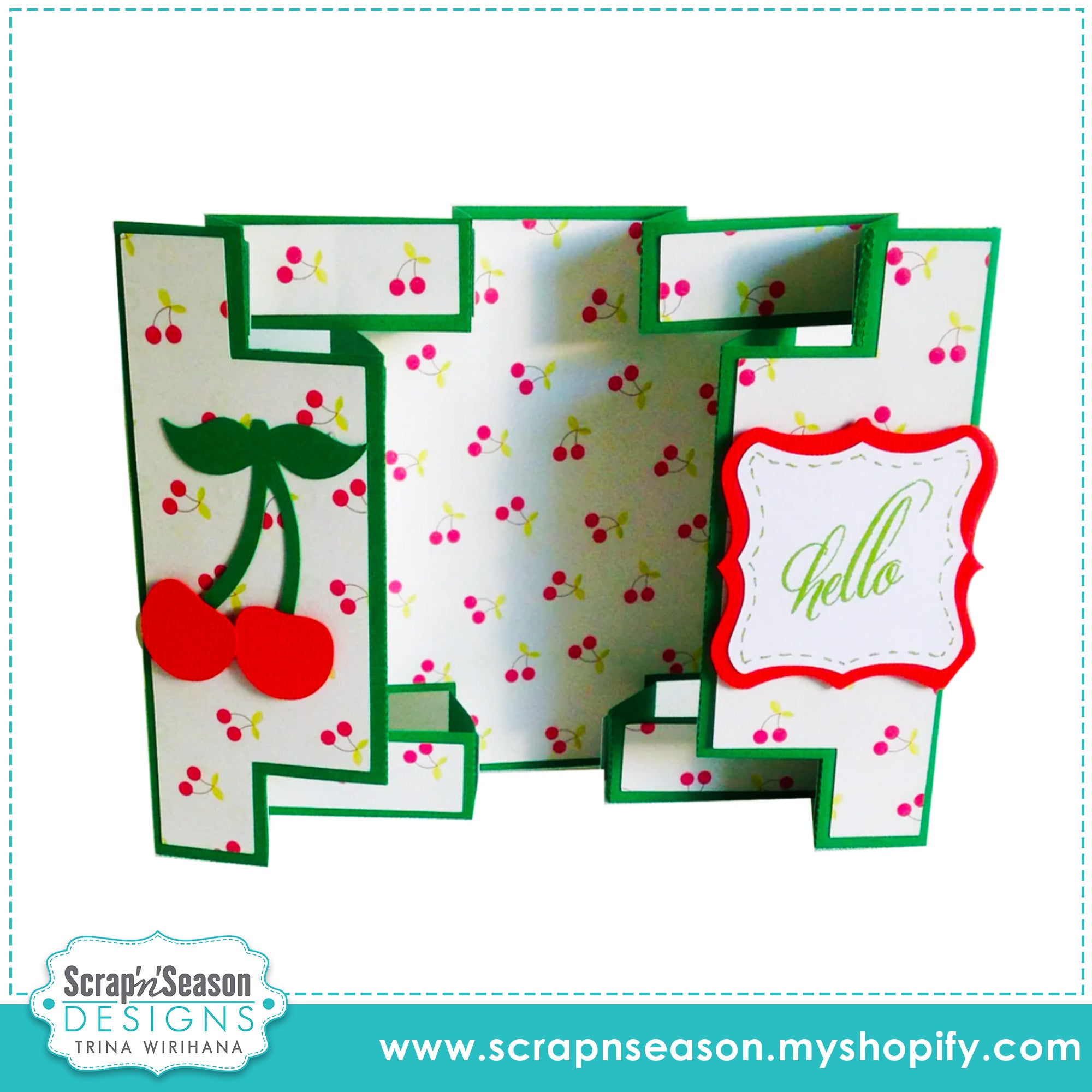 DL - Fancy Fold 5 - Double Shutter Card