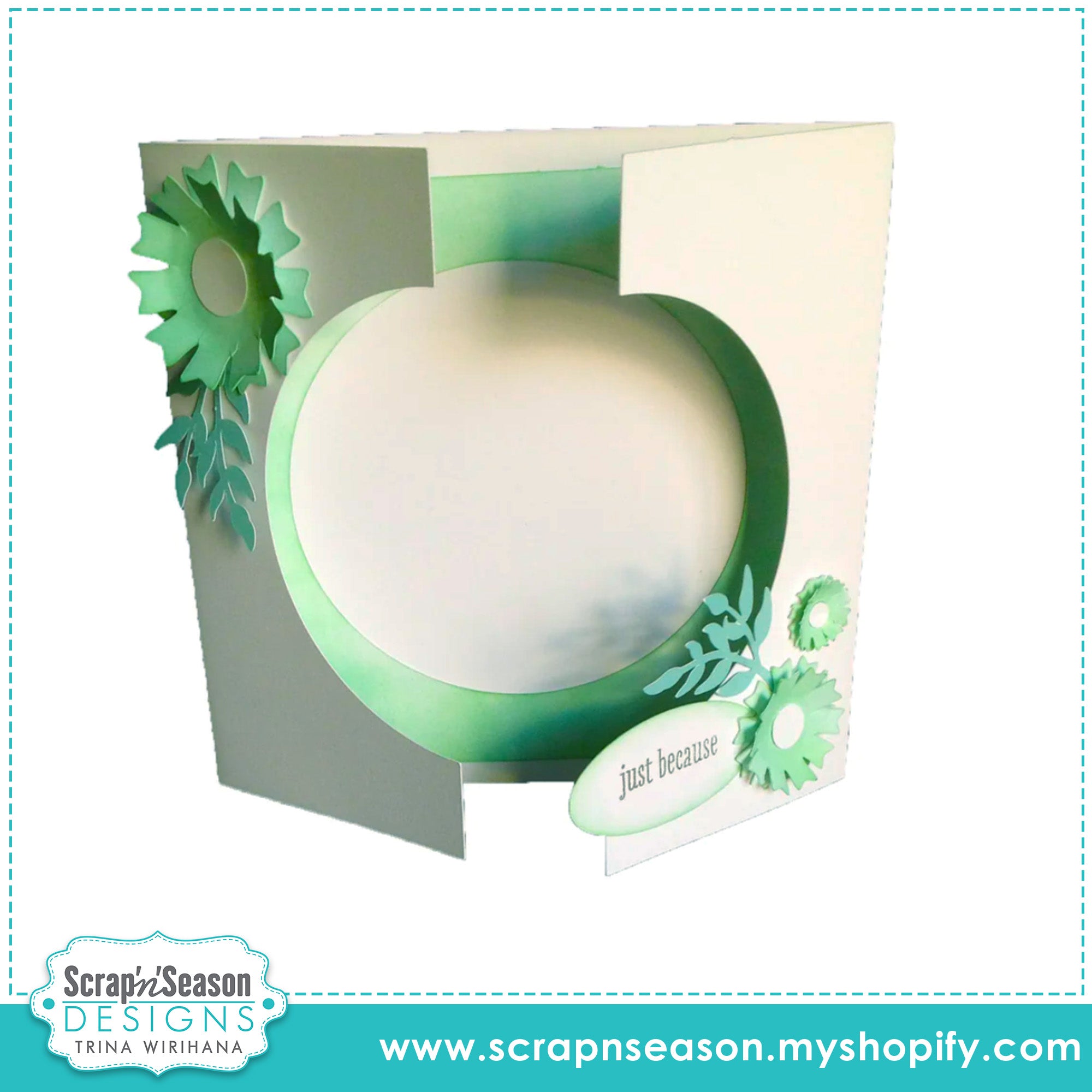 DL - Fancy Fold 6 - Gate Fold Window Card
