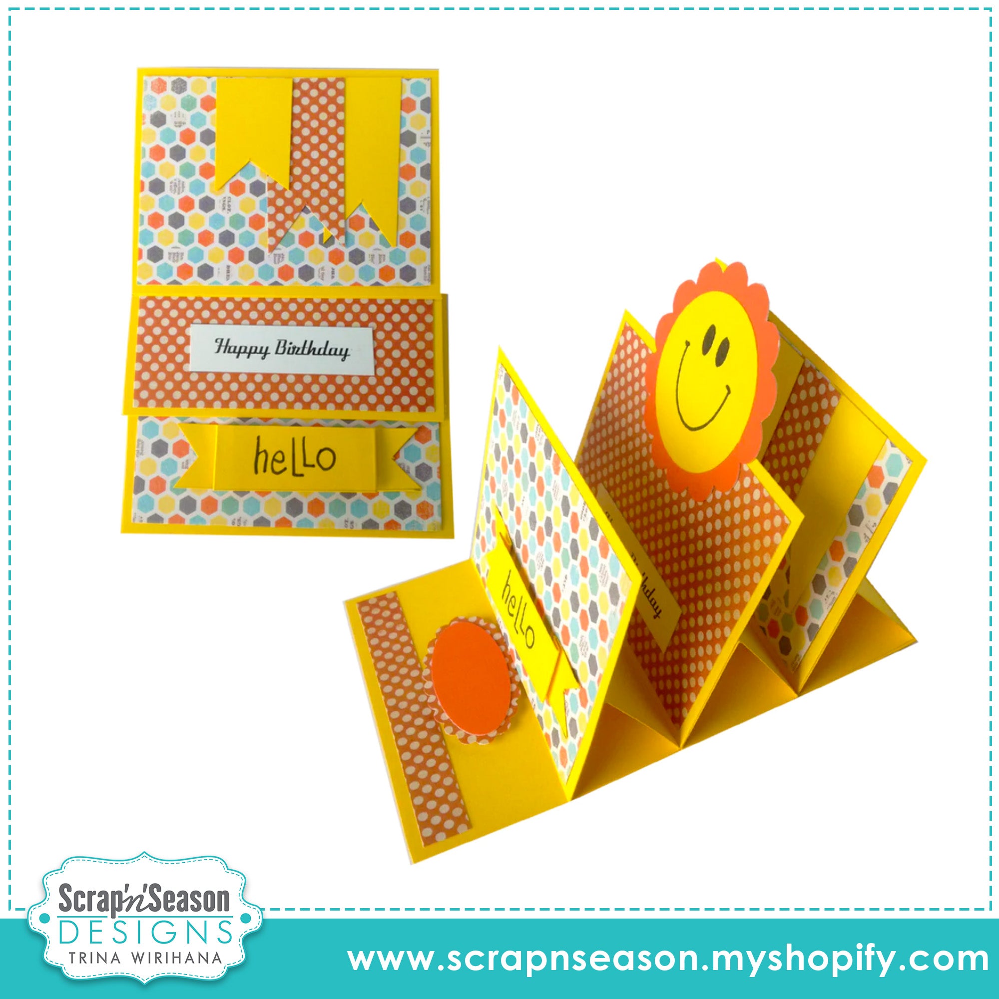 DL - Fancy Fold 12 - Triple Easel Card
