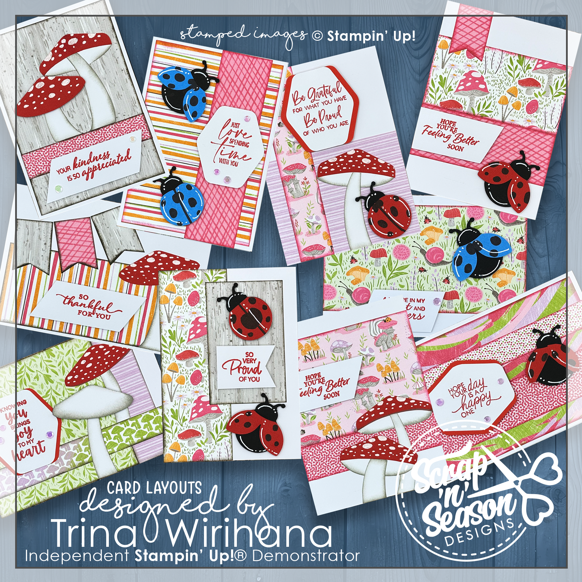 DL Toadstool Gardens 10 Card Workshop