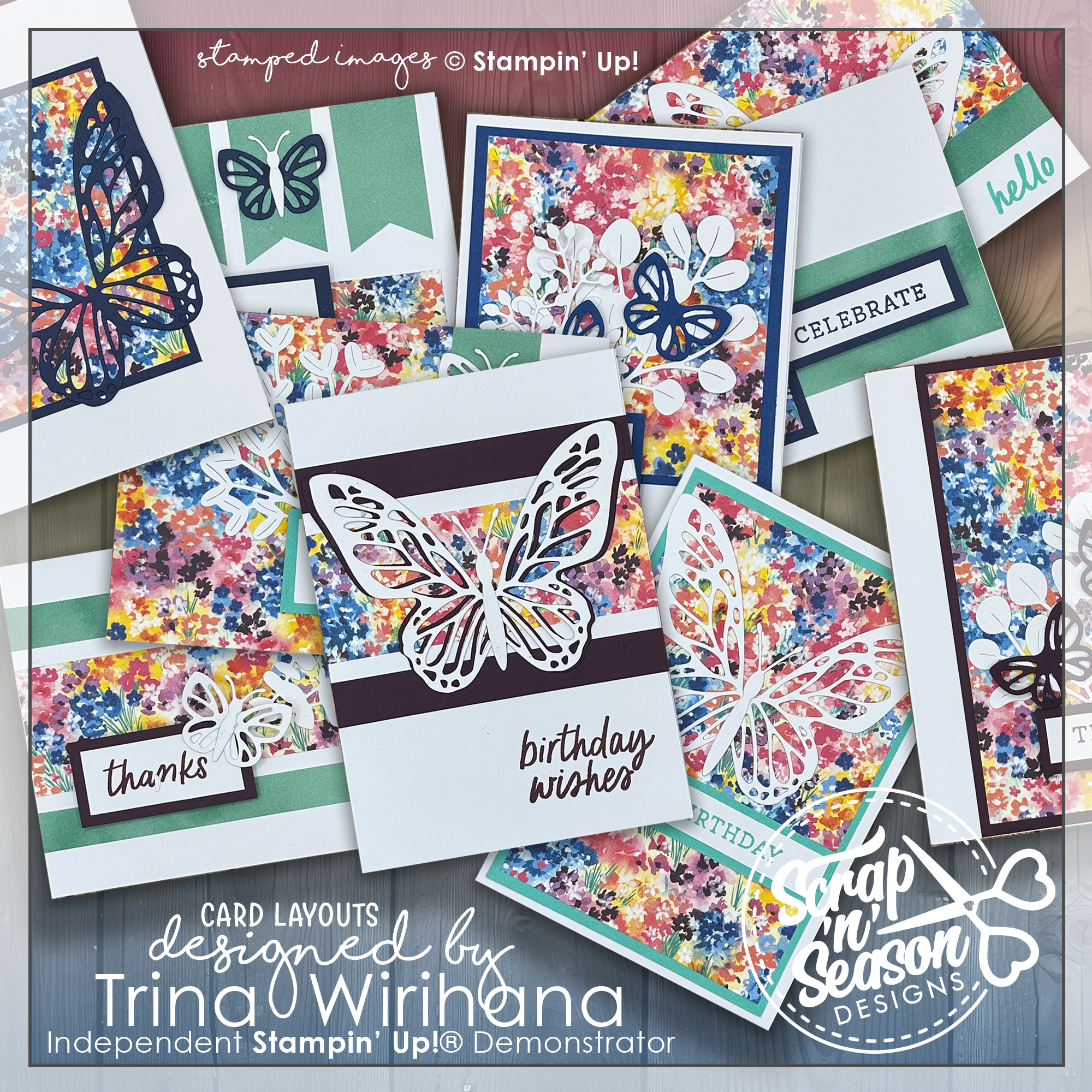 DL Bright Blooms 10 Card Workshop