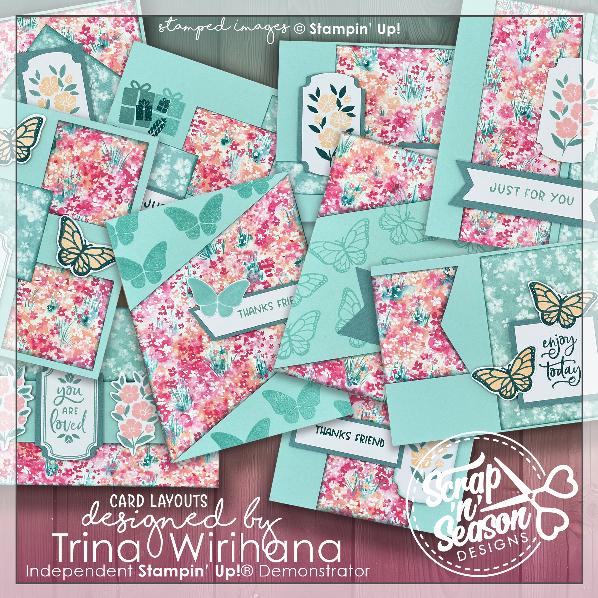 DL Floral Impression 10 Card Workshop