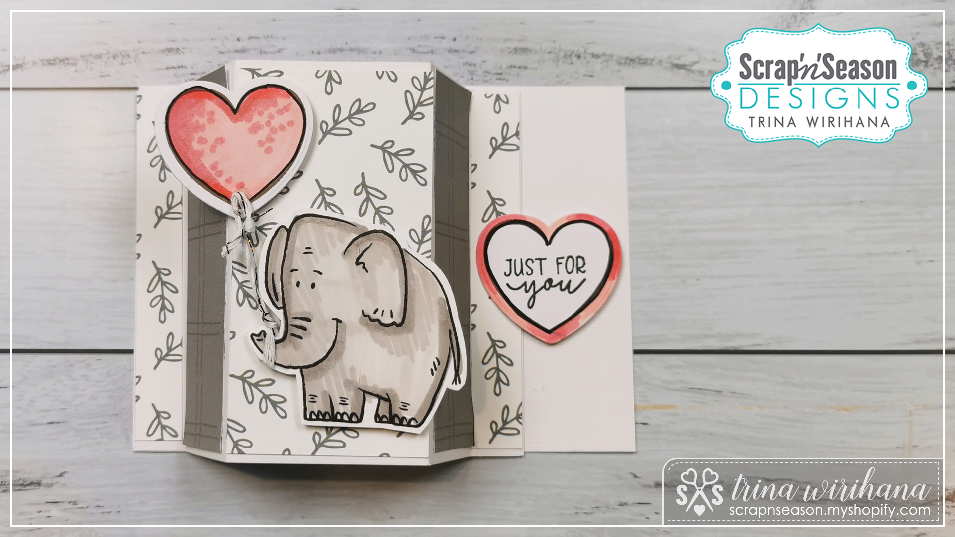 DL- Fancy Fold 108 - Side Easel Card