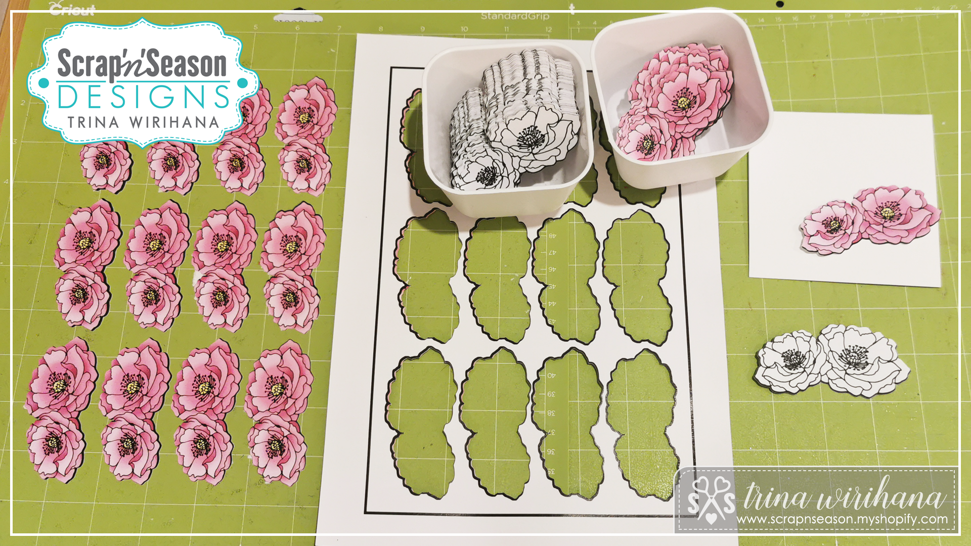 DL - Print and Cut Floral Sheets (PDF)