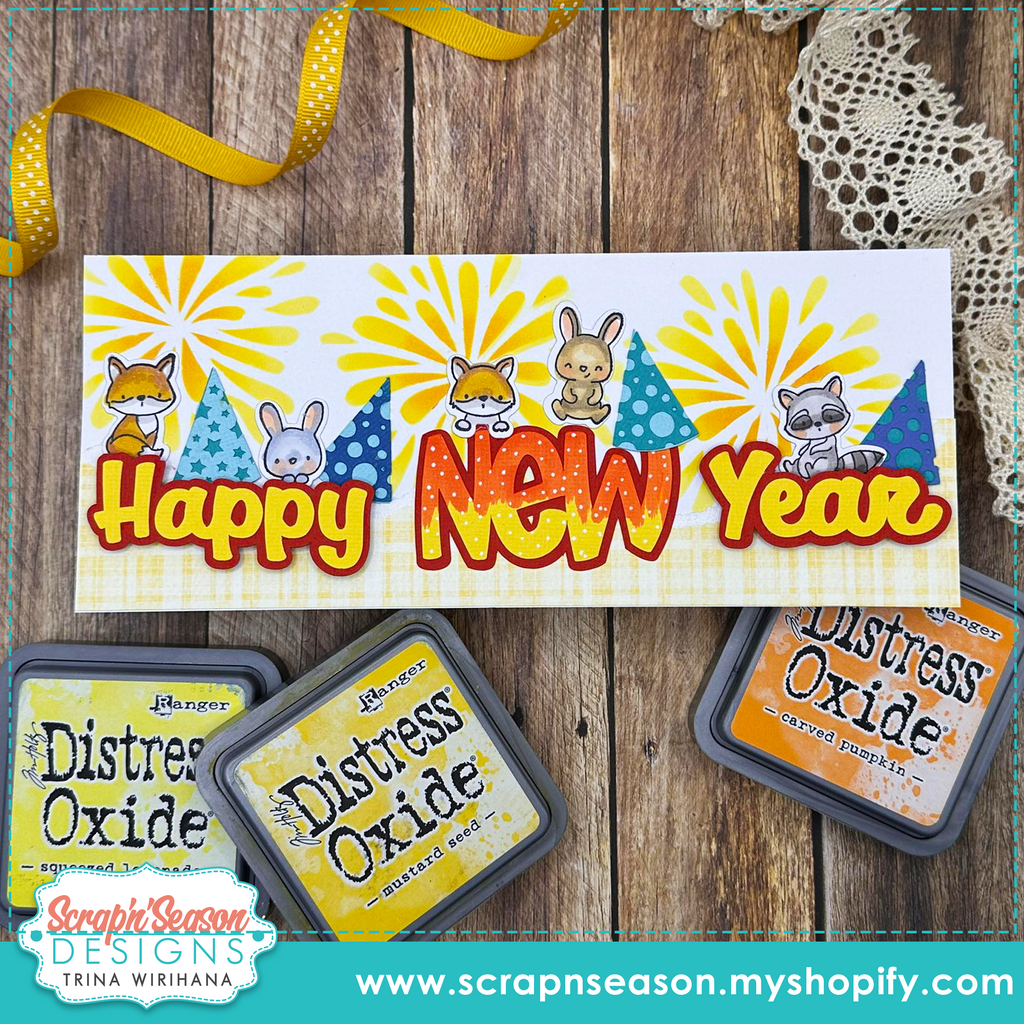 DL - SVG Mini Collection - Happy New Year (Slimine)