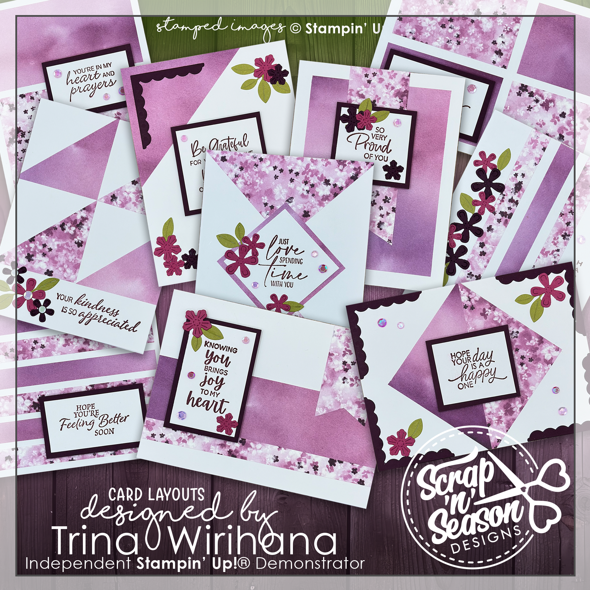 DL Berry Blooms 10 Card Workshop