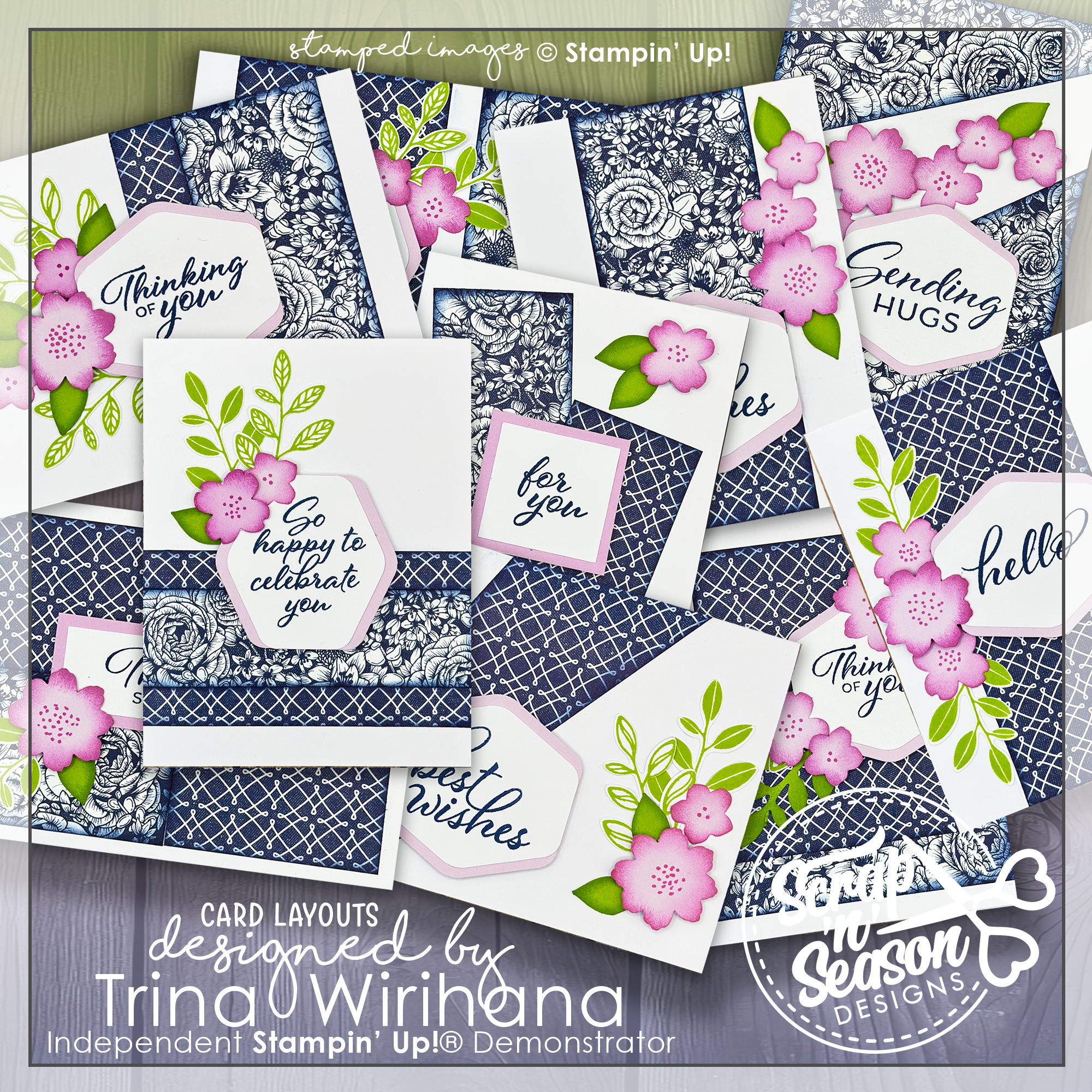 DL Navy Love 10 Card Workshop