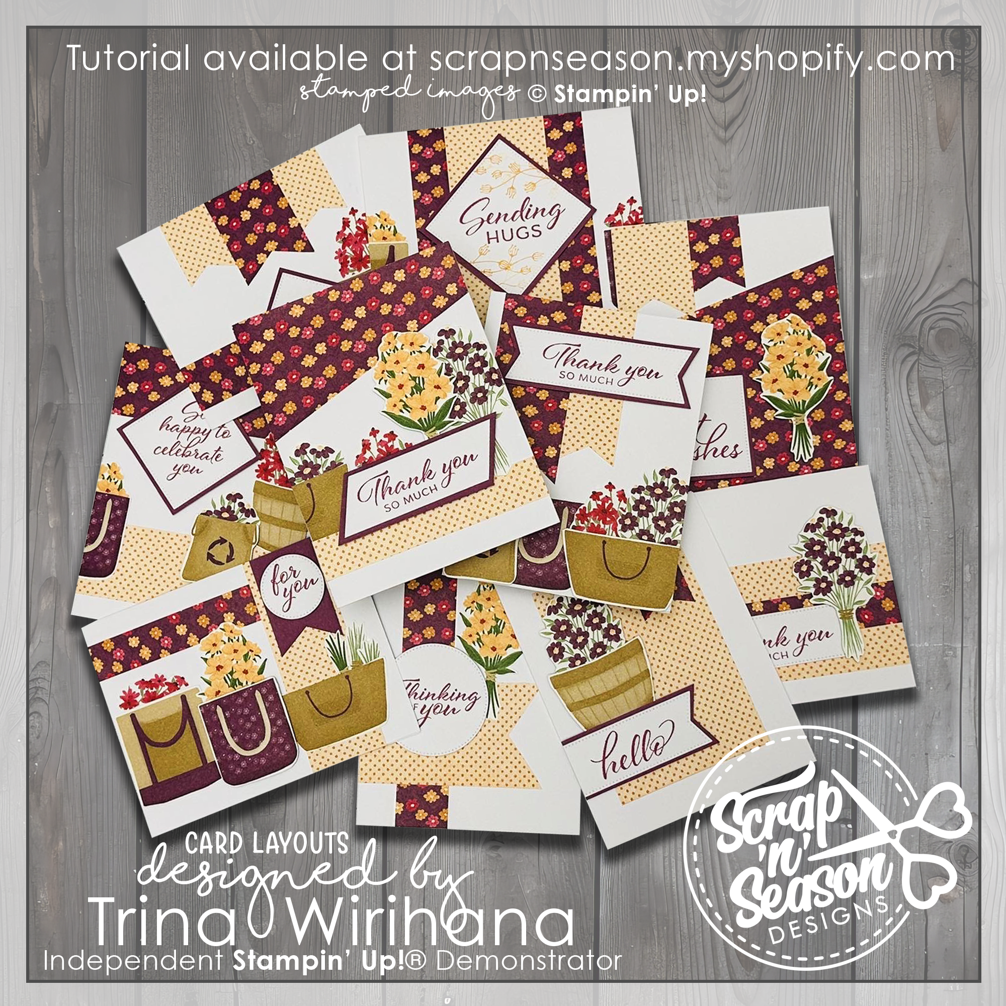 DL Shopping Bouquets 10 Card Workshop