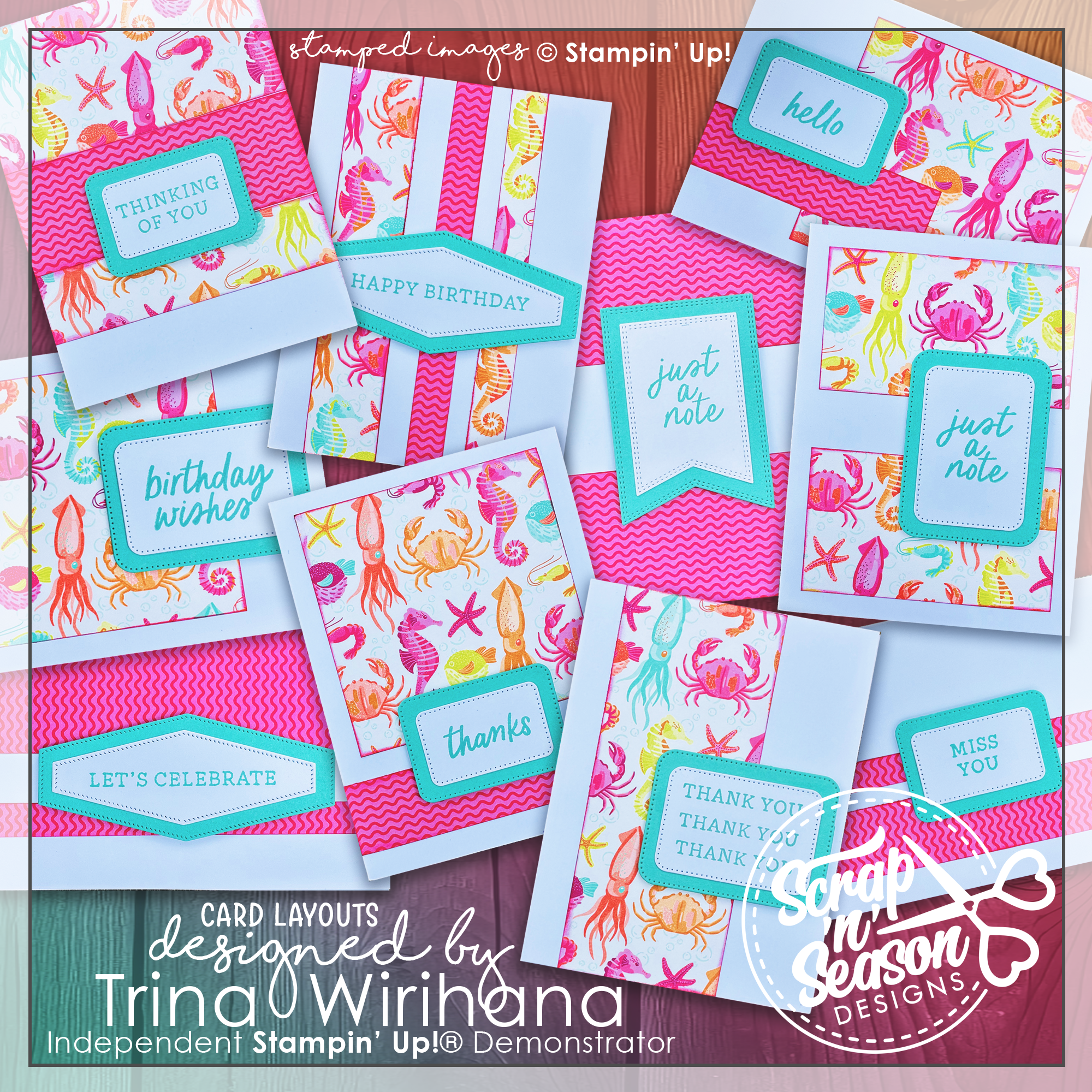 DL Ocean Friends 10 Card Workshop