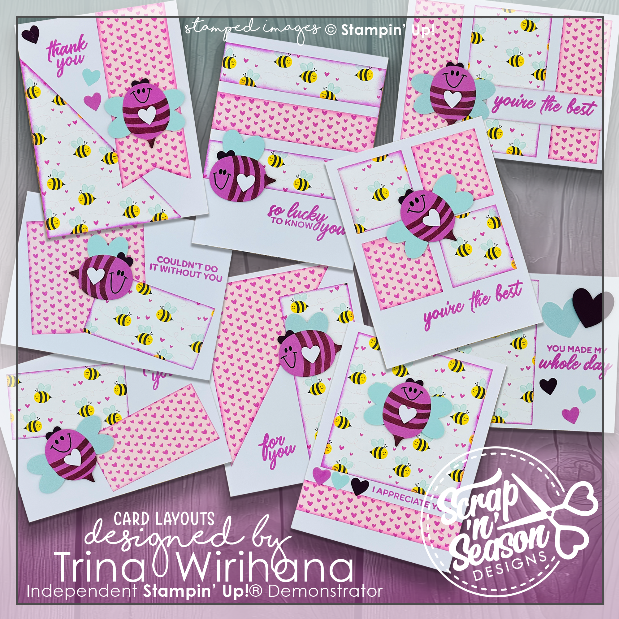 DL Bee Kind 10 Card Workshop