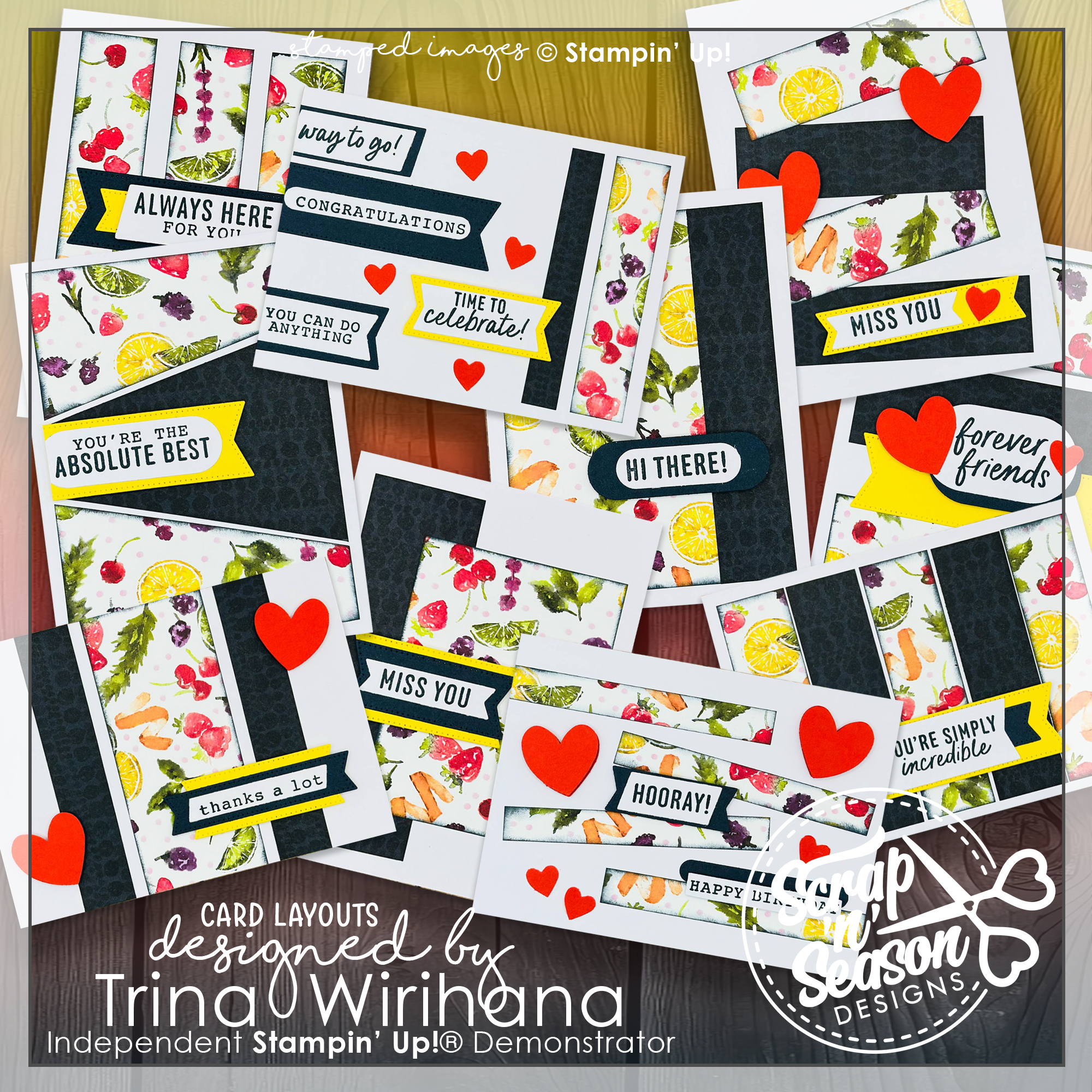 DL Fruitful Friends 10 Card Workshop