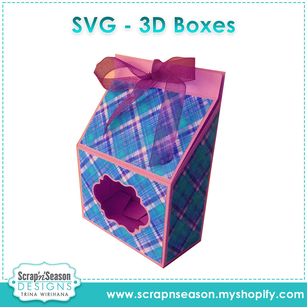 Digital Download - SVG - Box 7 - Window Carton
