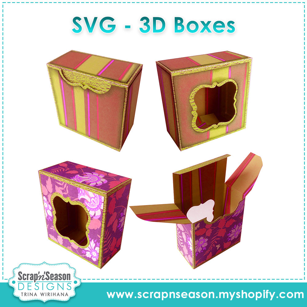 Digital Download - SVG - Box 17 - Bracket Window Box