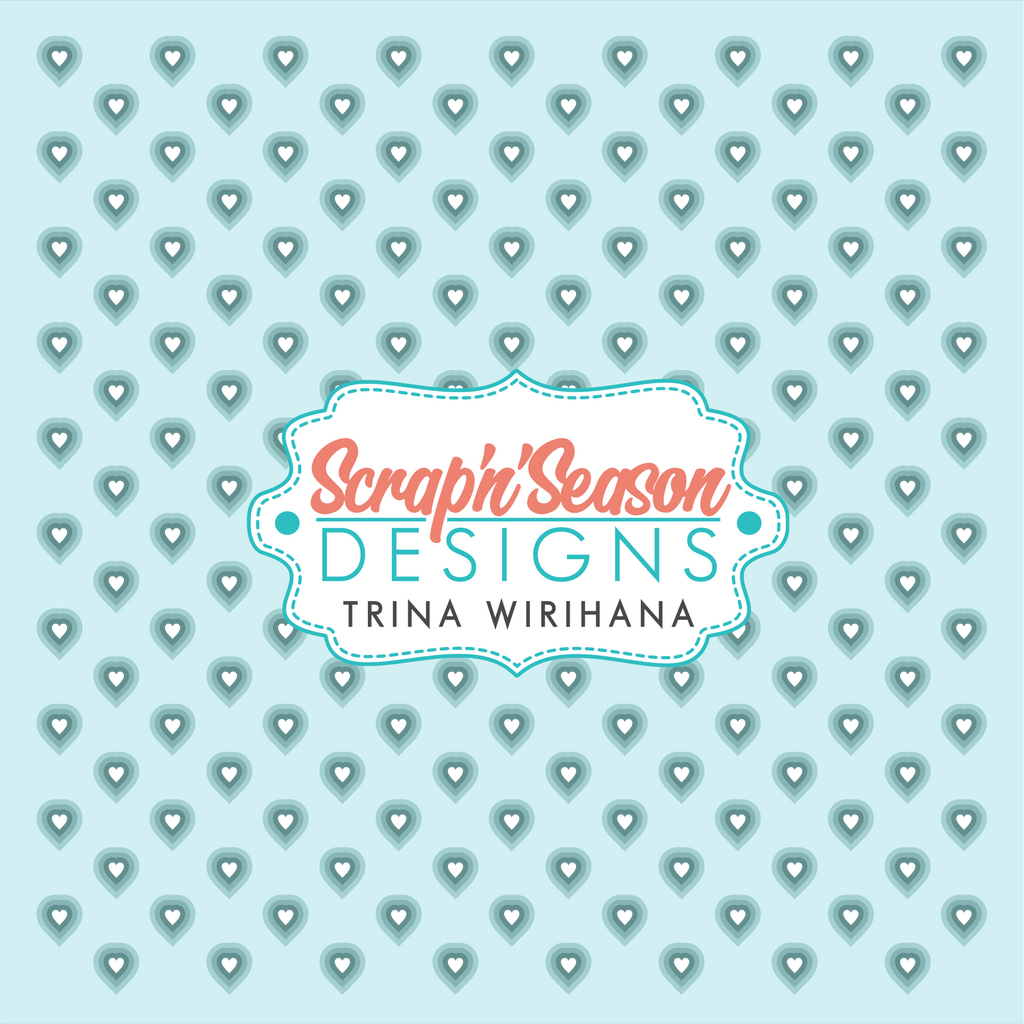 6x6 Stencils - Hearts Stack