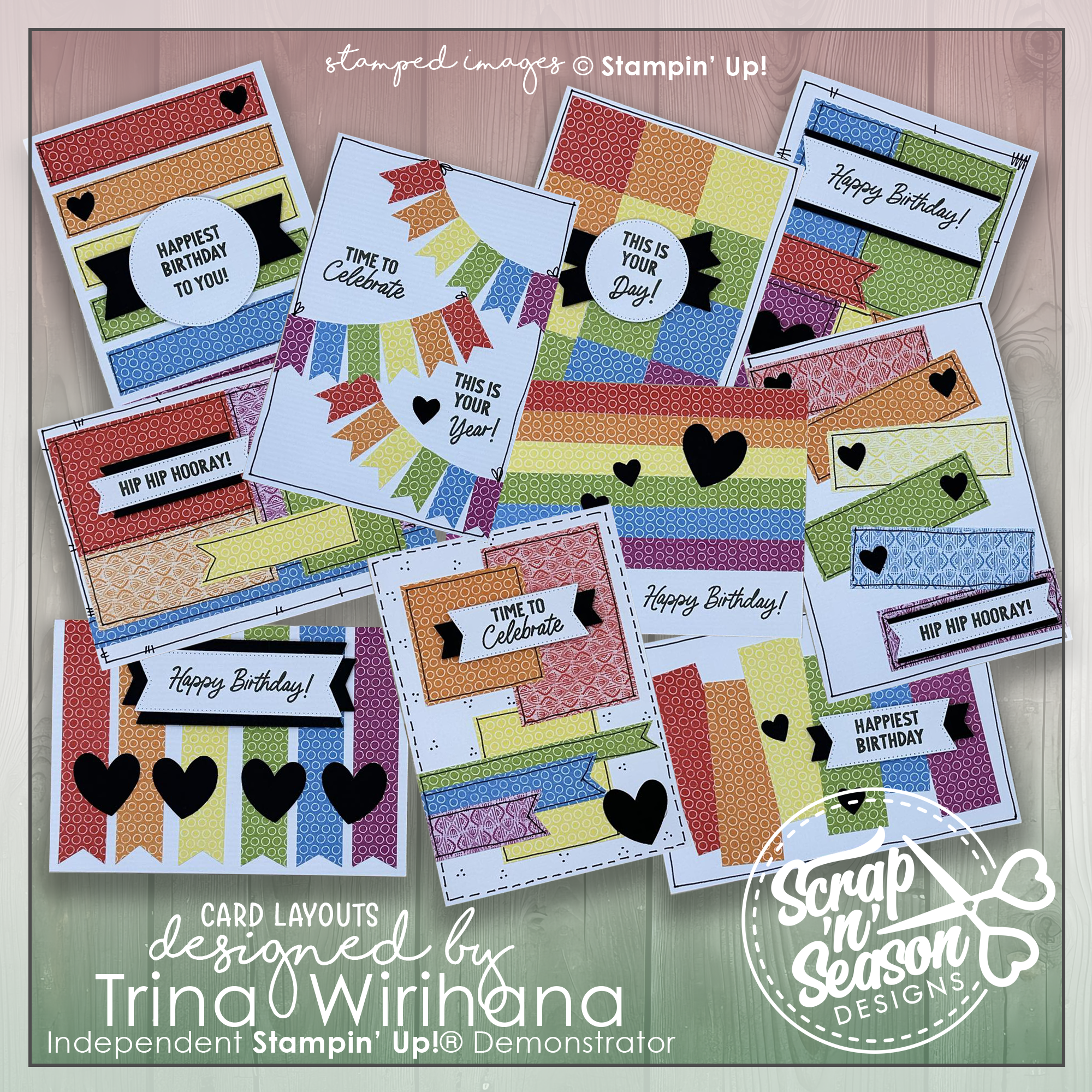 DL Brights Rainbow 10 Card Workshop