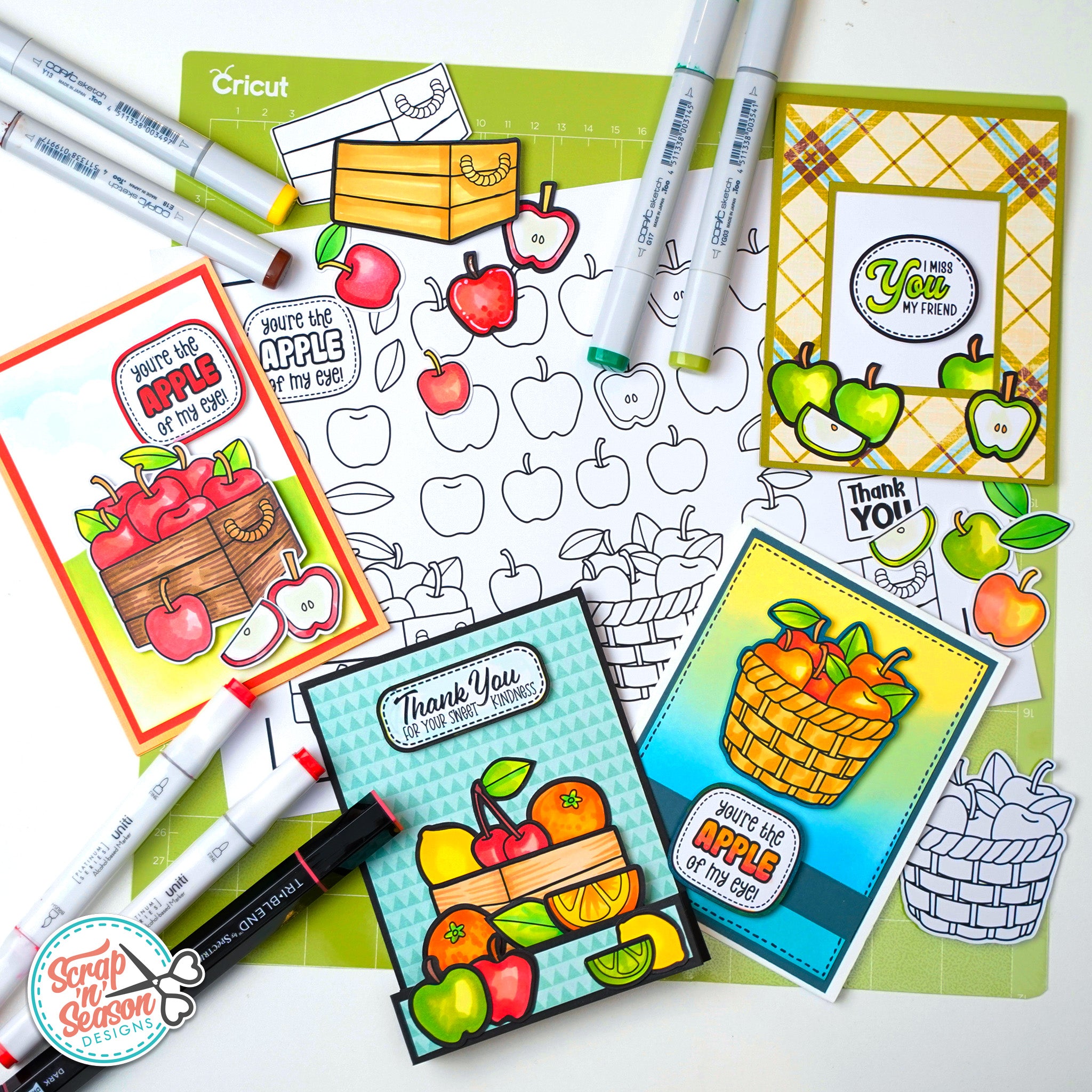 Print, Cut, and Colour - Apple Crate