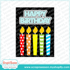 DL - SVG Mini Collection - Birthday Candles
