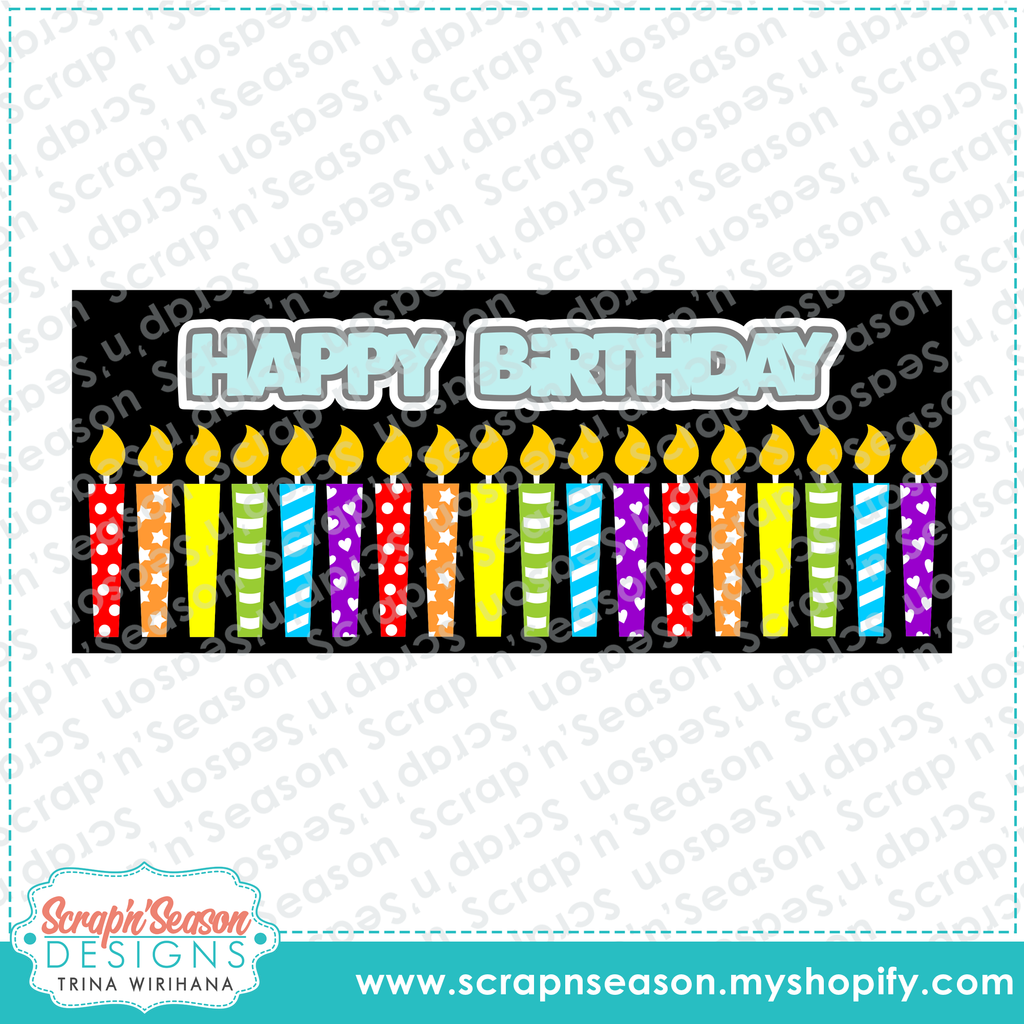 DL - SVG Mini Collection - Birthday Candles (Slimine)