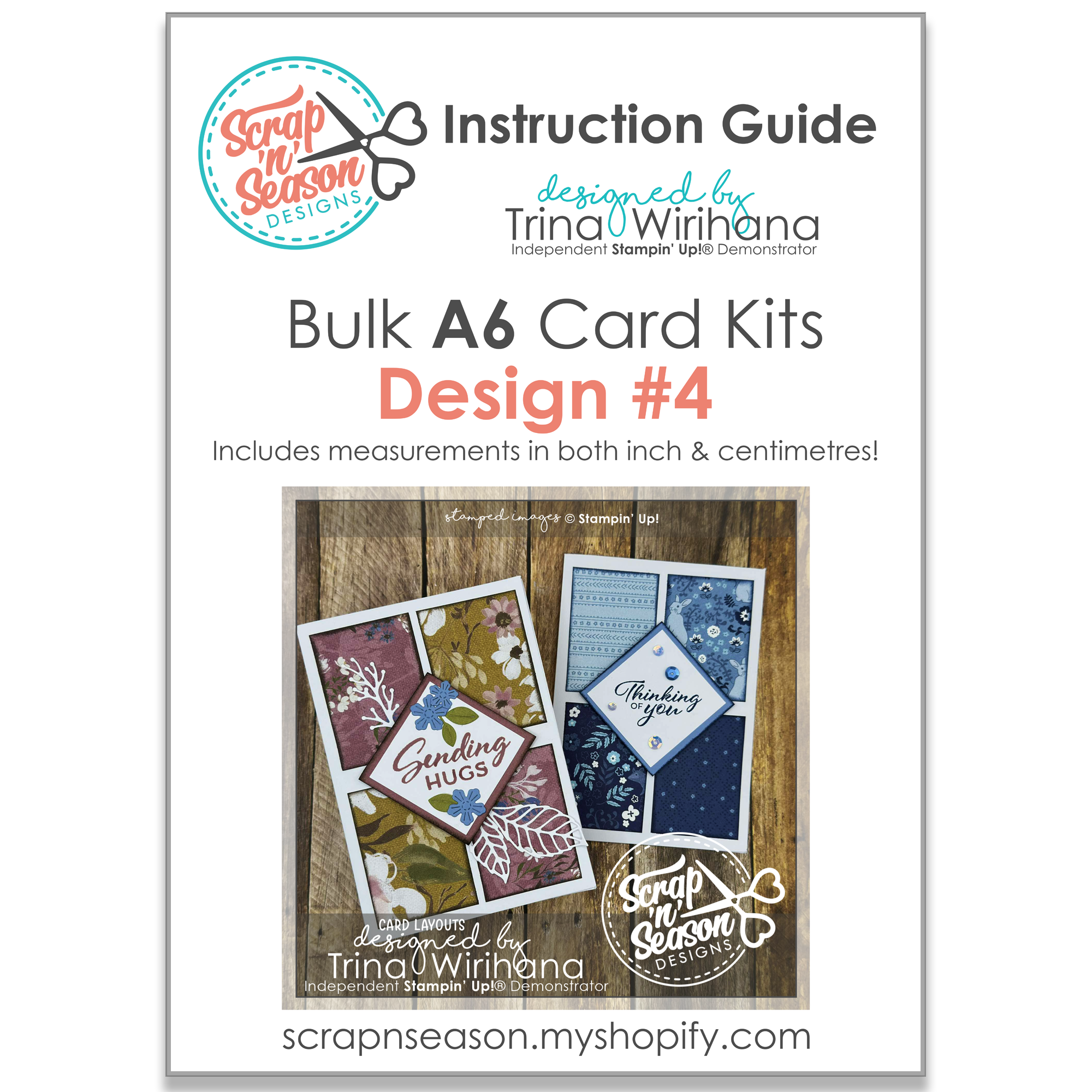 DL Bulk A6 Card Kits - Design #4 Instruction Guide