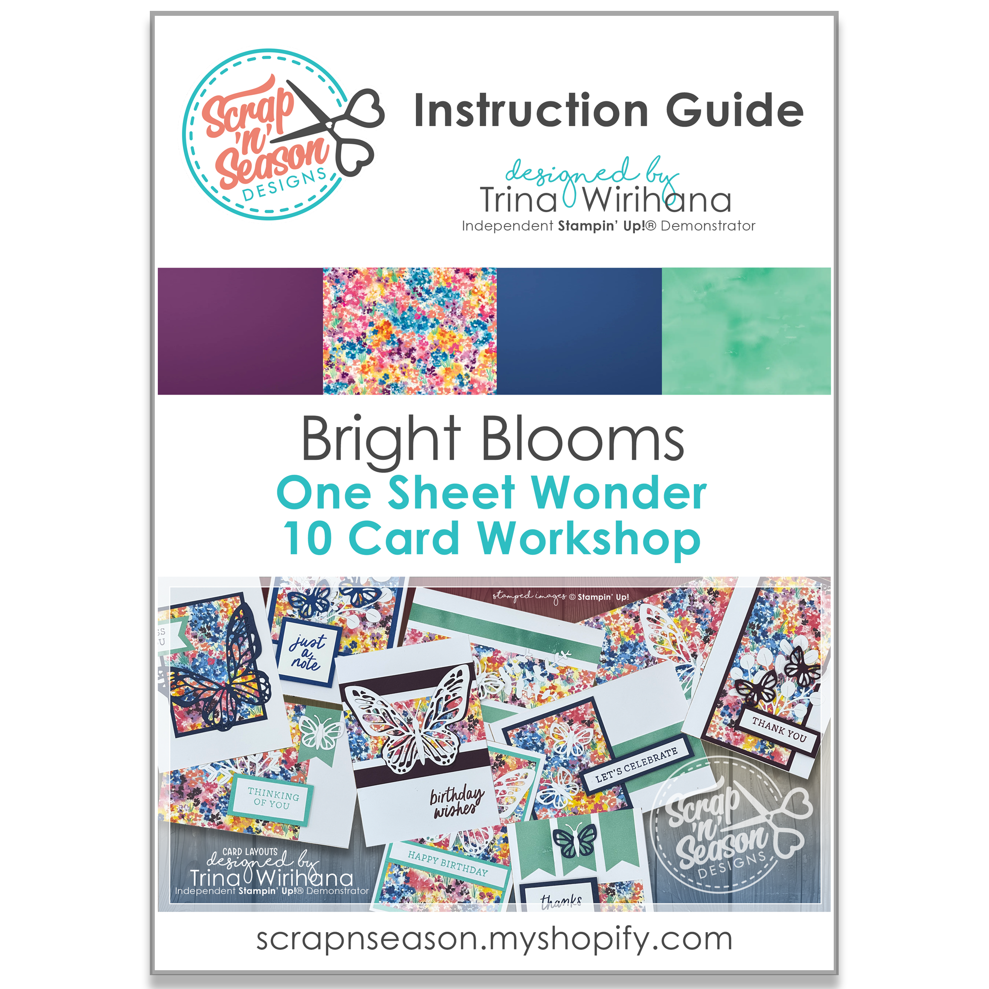 DL Bright Blooms 10 Card Workshop