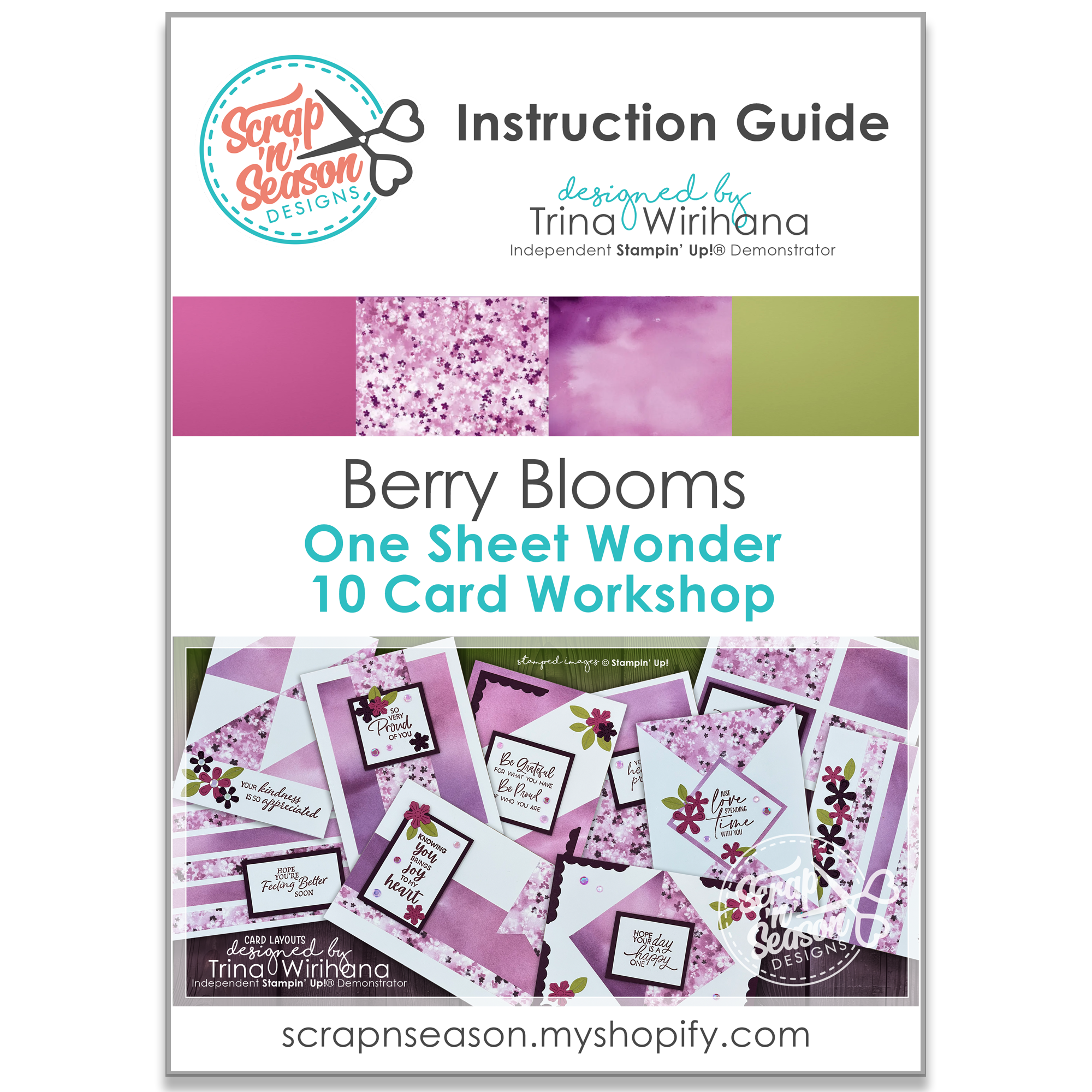 DL Berry Blooms 10 Card Workshop