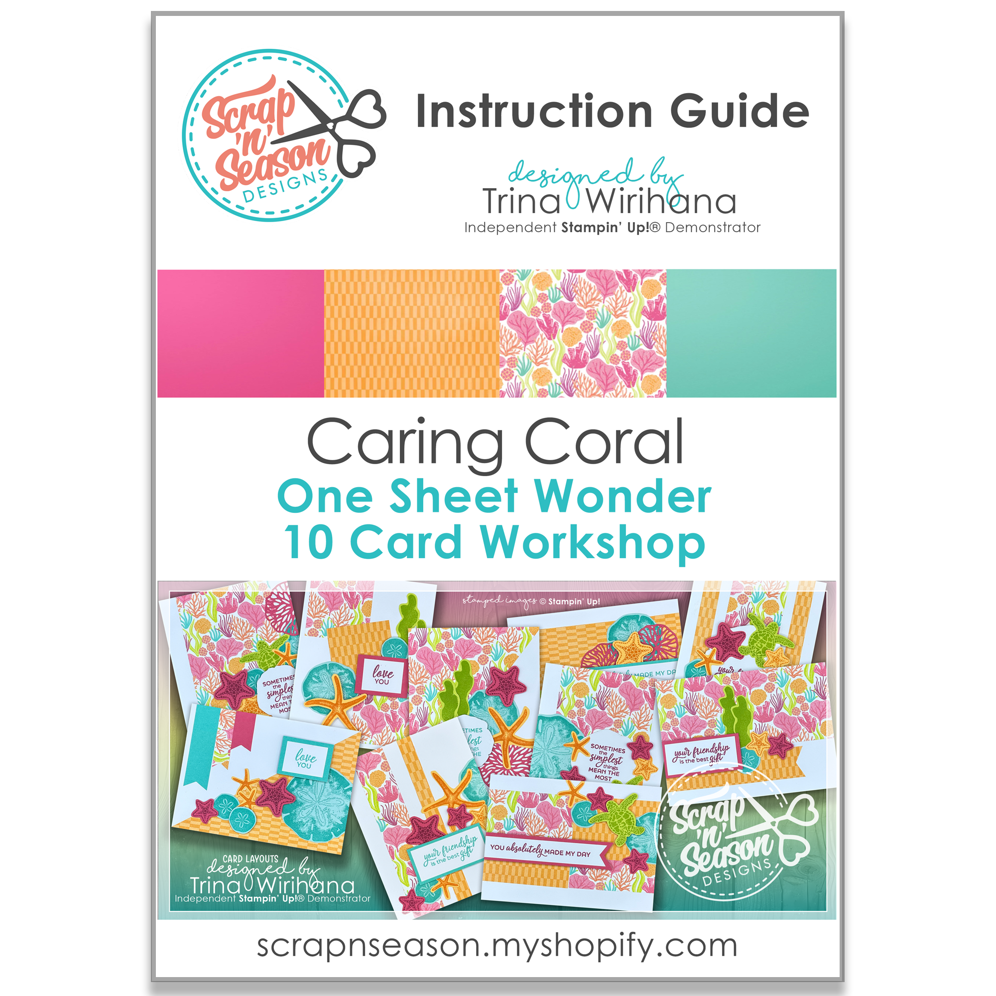 DL Caring Coral 10 Card Workshop