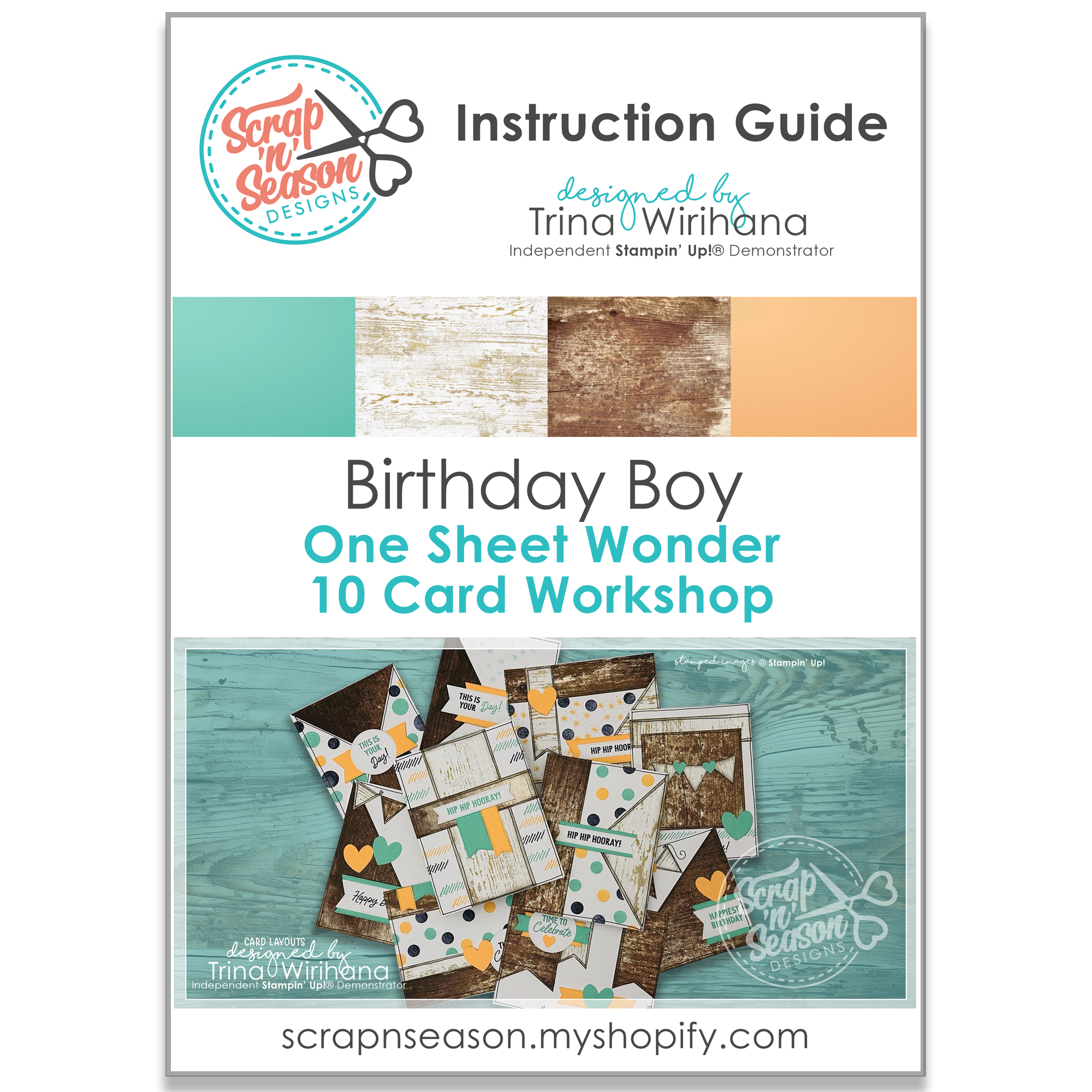 DL Birthday Boy 10 Card Workshop