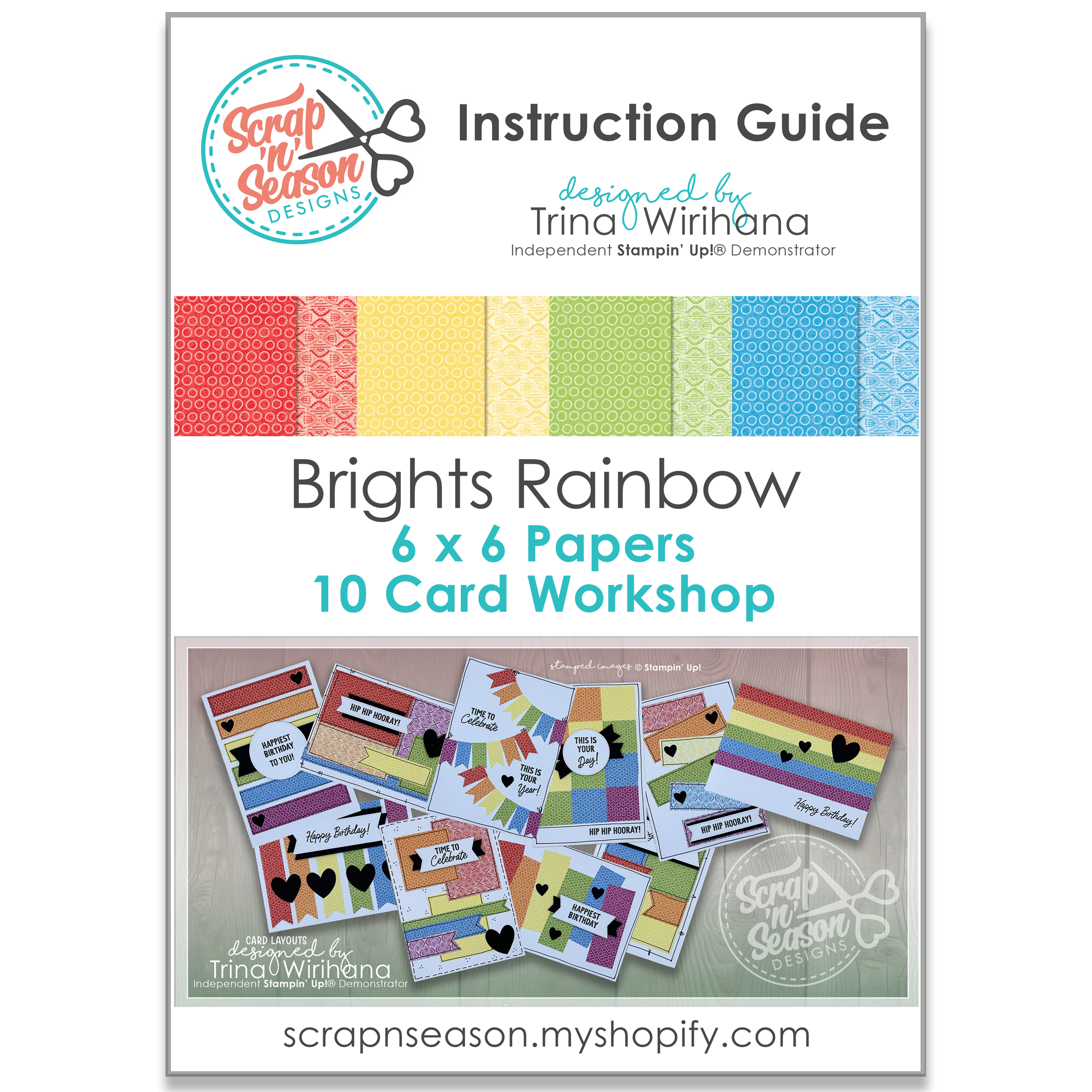 DL Brights Rainbow 10 Card Workshop