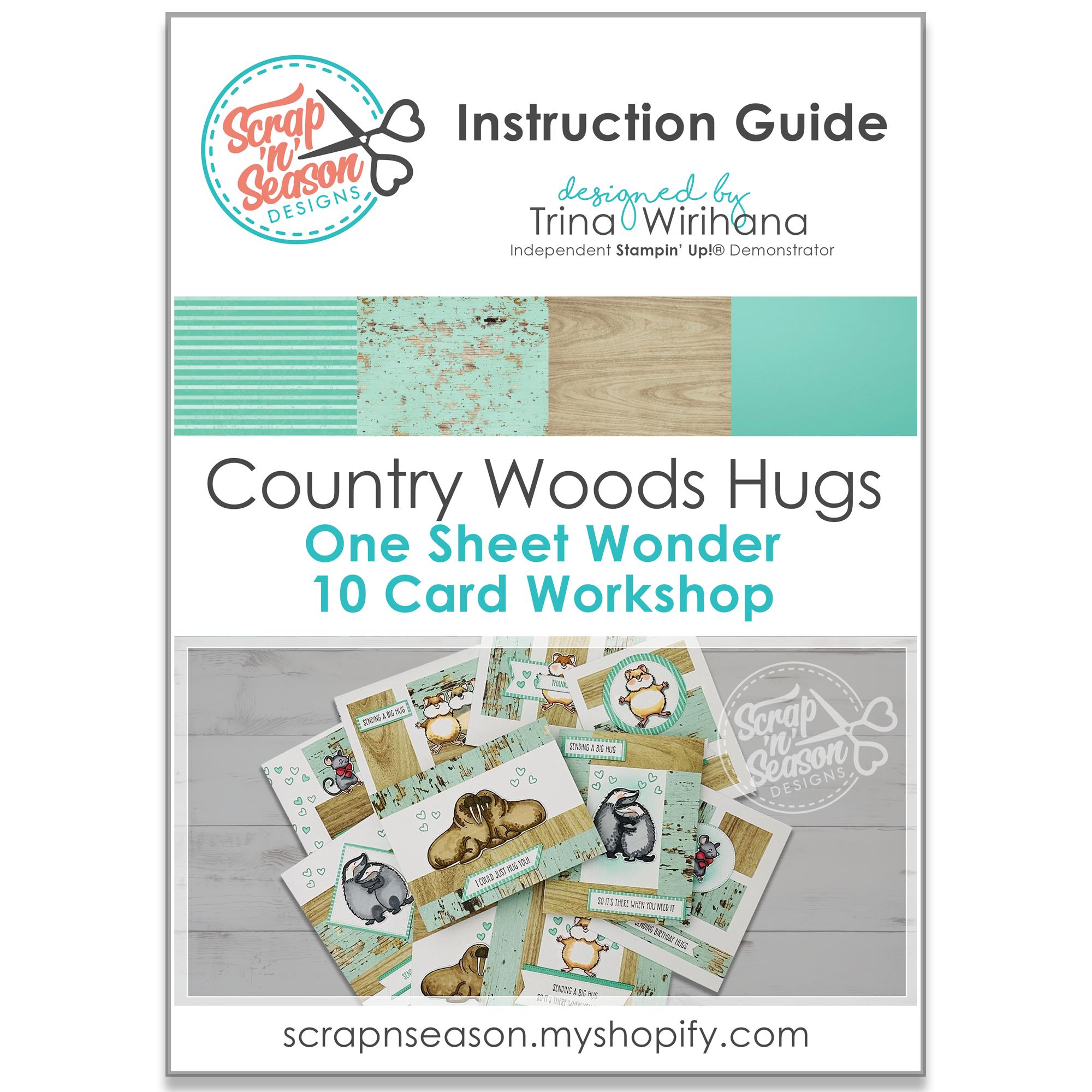 DL Country Woods Hugs 10 Card Workshop