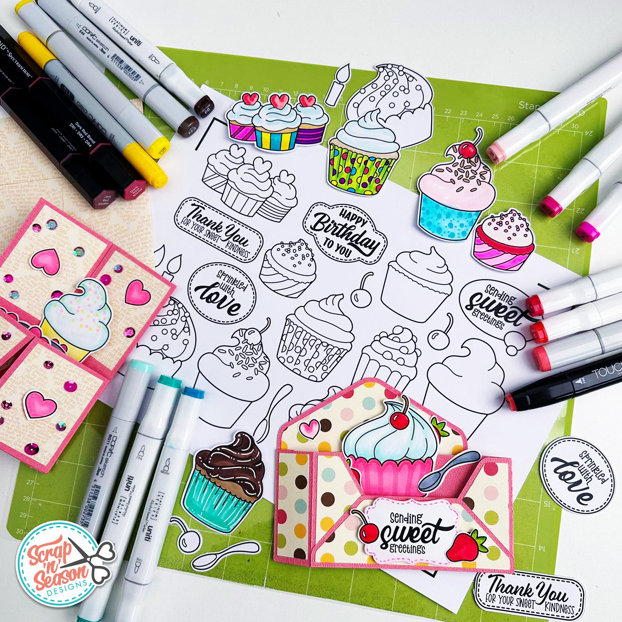 DL - Print, Cut, and Colour - Cupcake Maker
