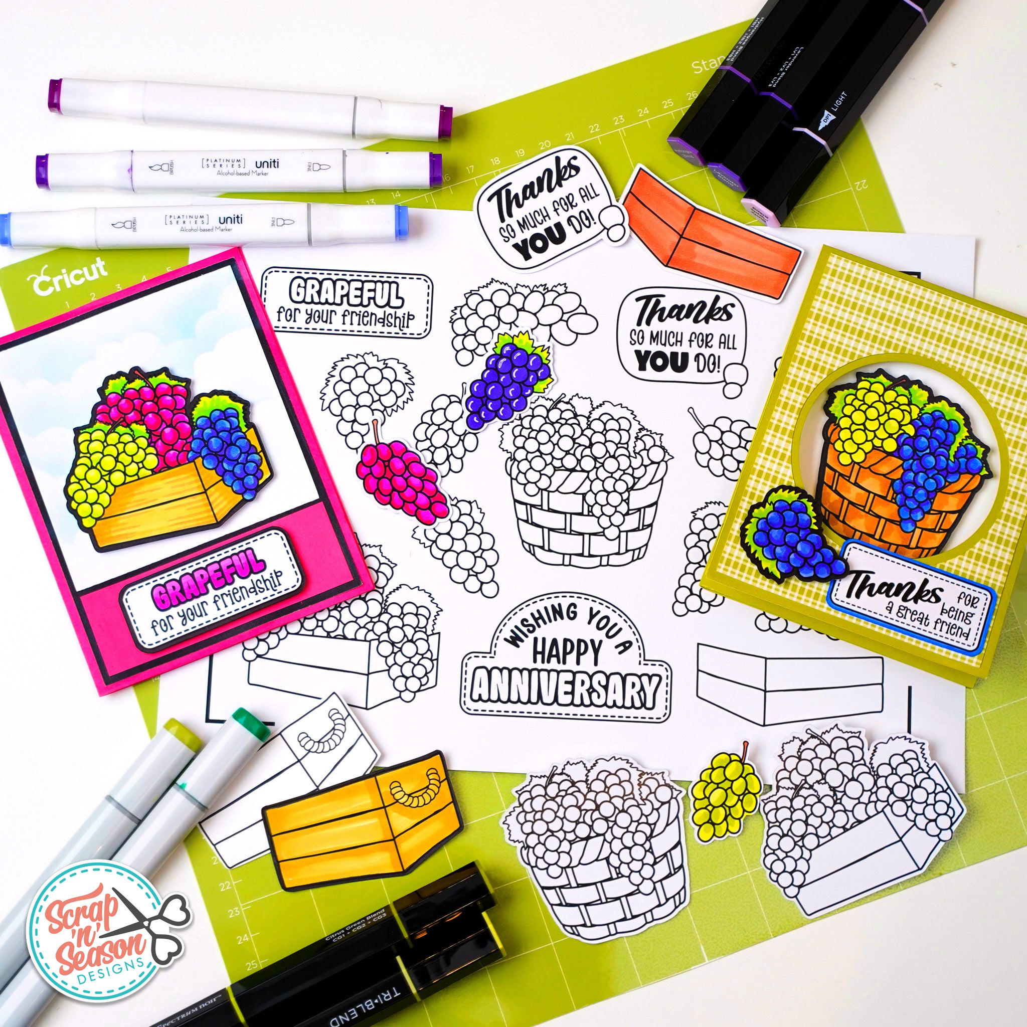 Print and Cut - Grape Crate