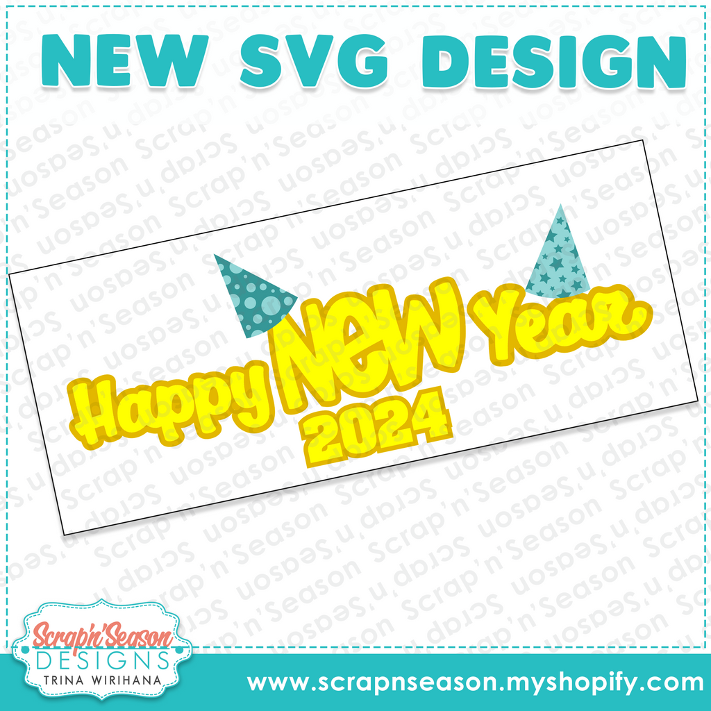 DL - SVG Mini Collection - Happy New Year (Slimine)