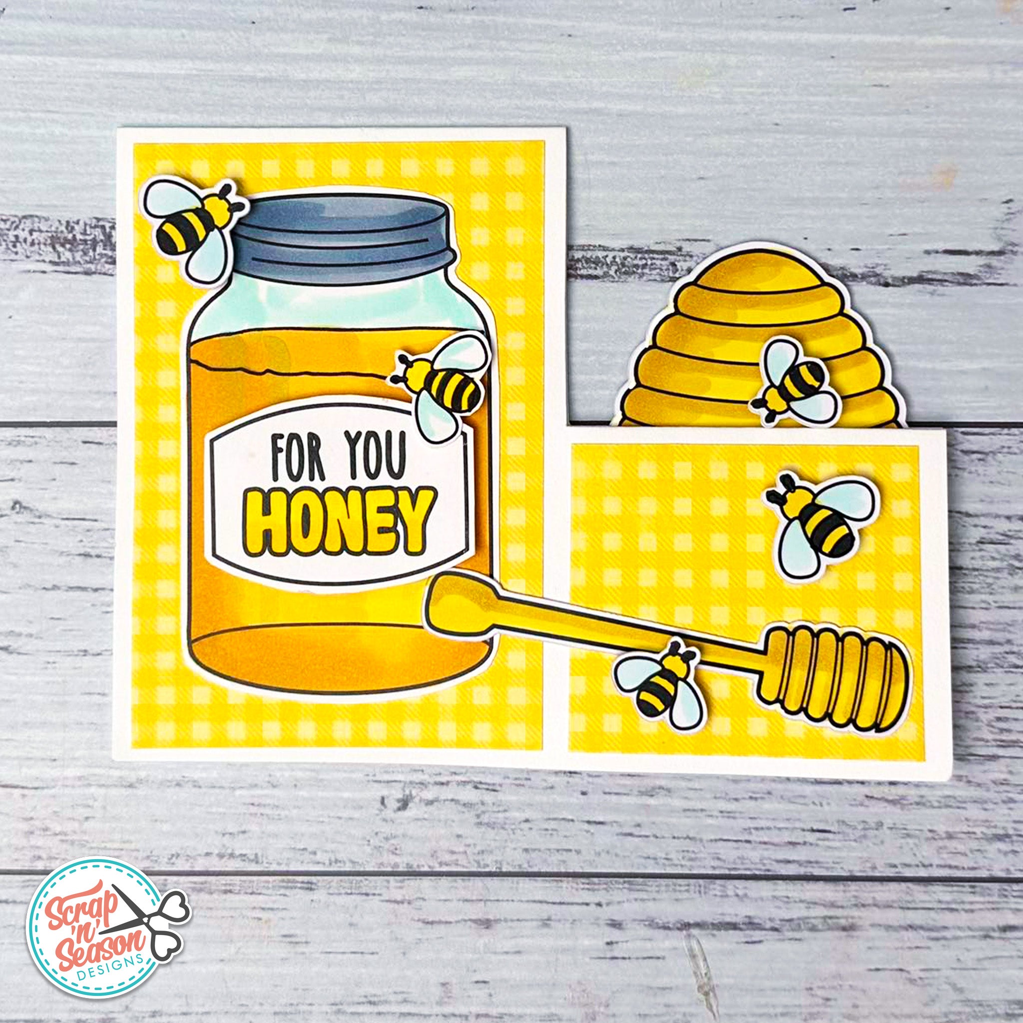 DL - Print, Cut, and Colour - Jar of Honey