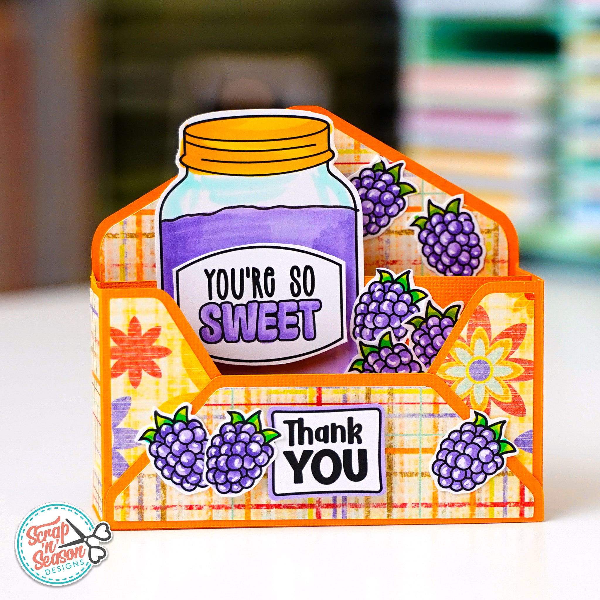 Print, Cut, and Colour - Jar of Jam