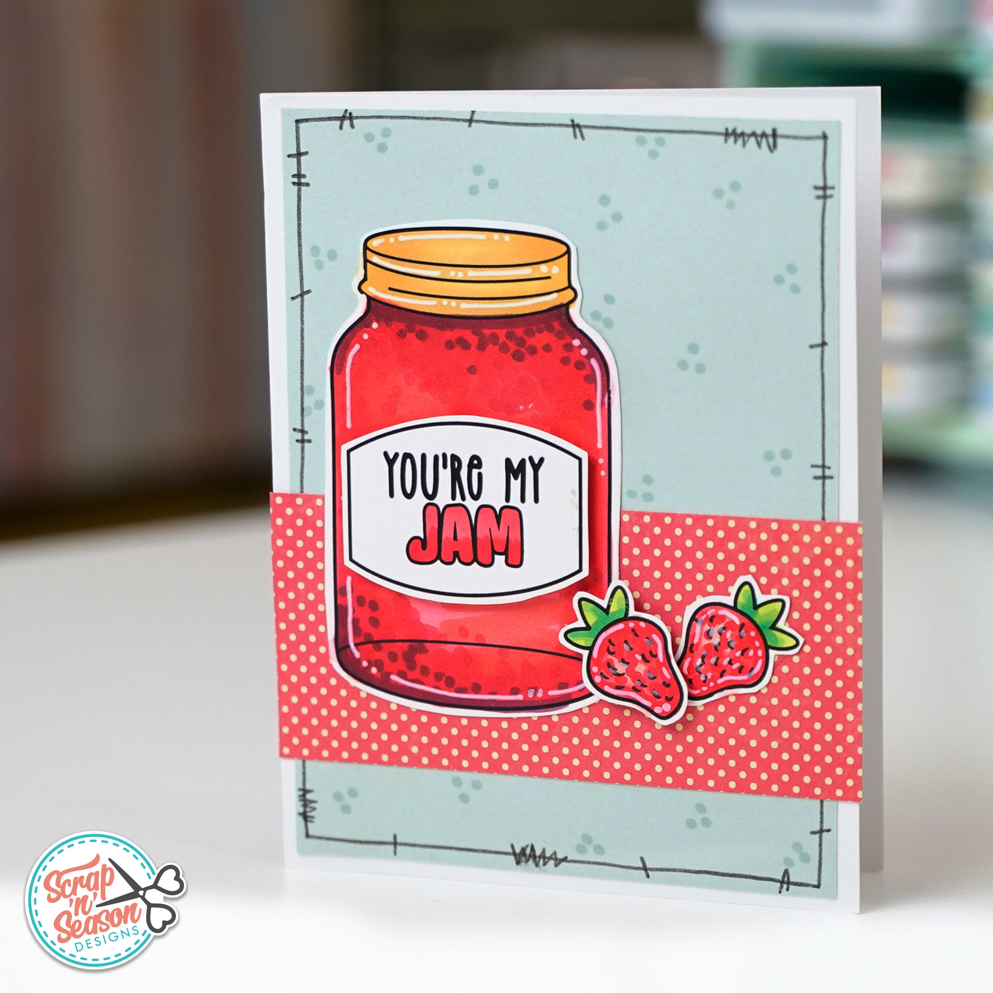 Print, Cut, and Colour - Jar of Jam