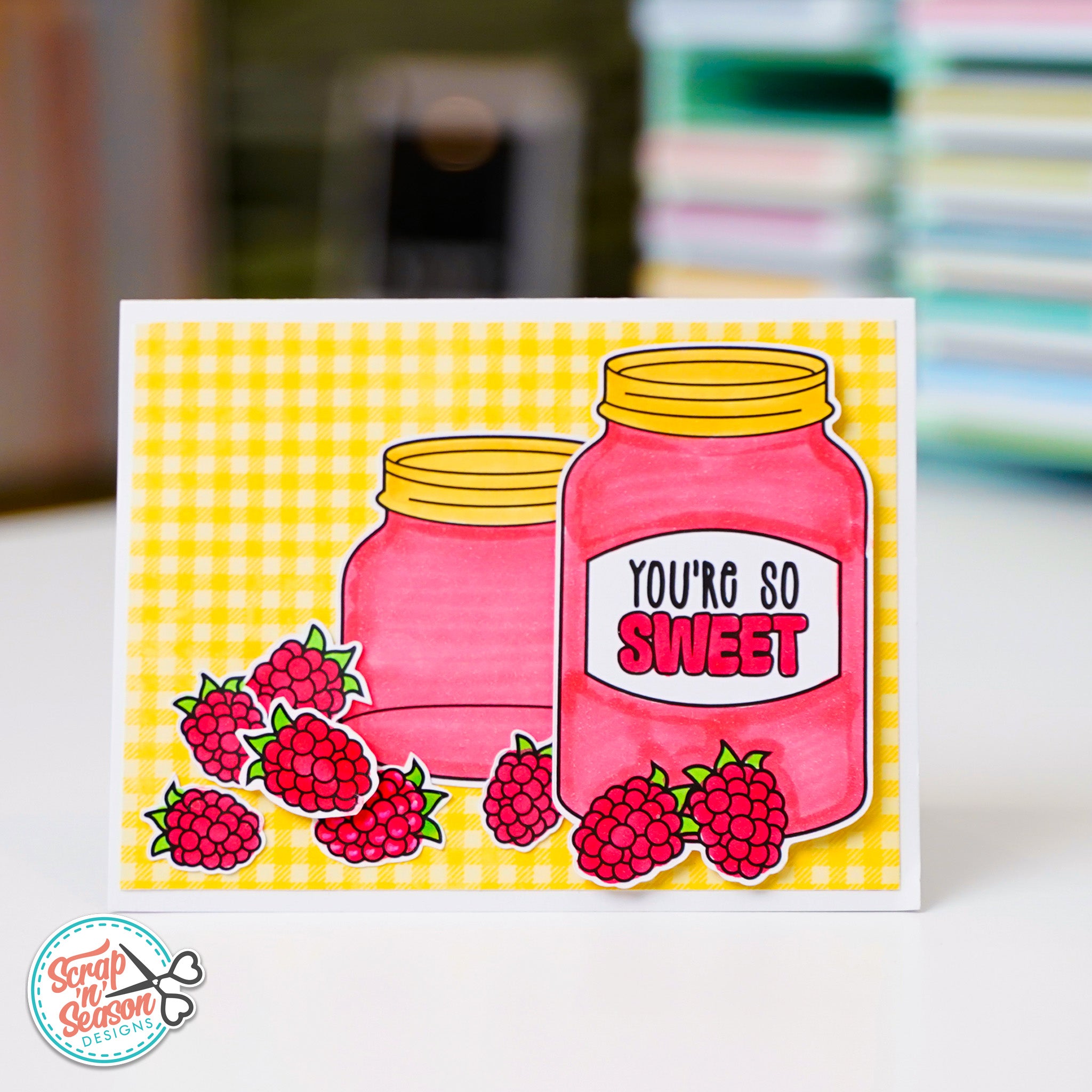 Print, Cut, and Colour - Jar of Jam