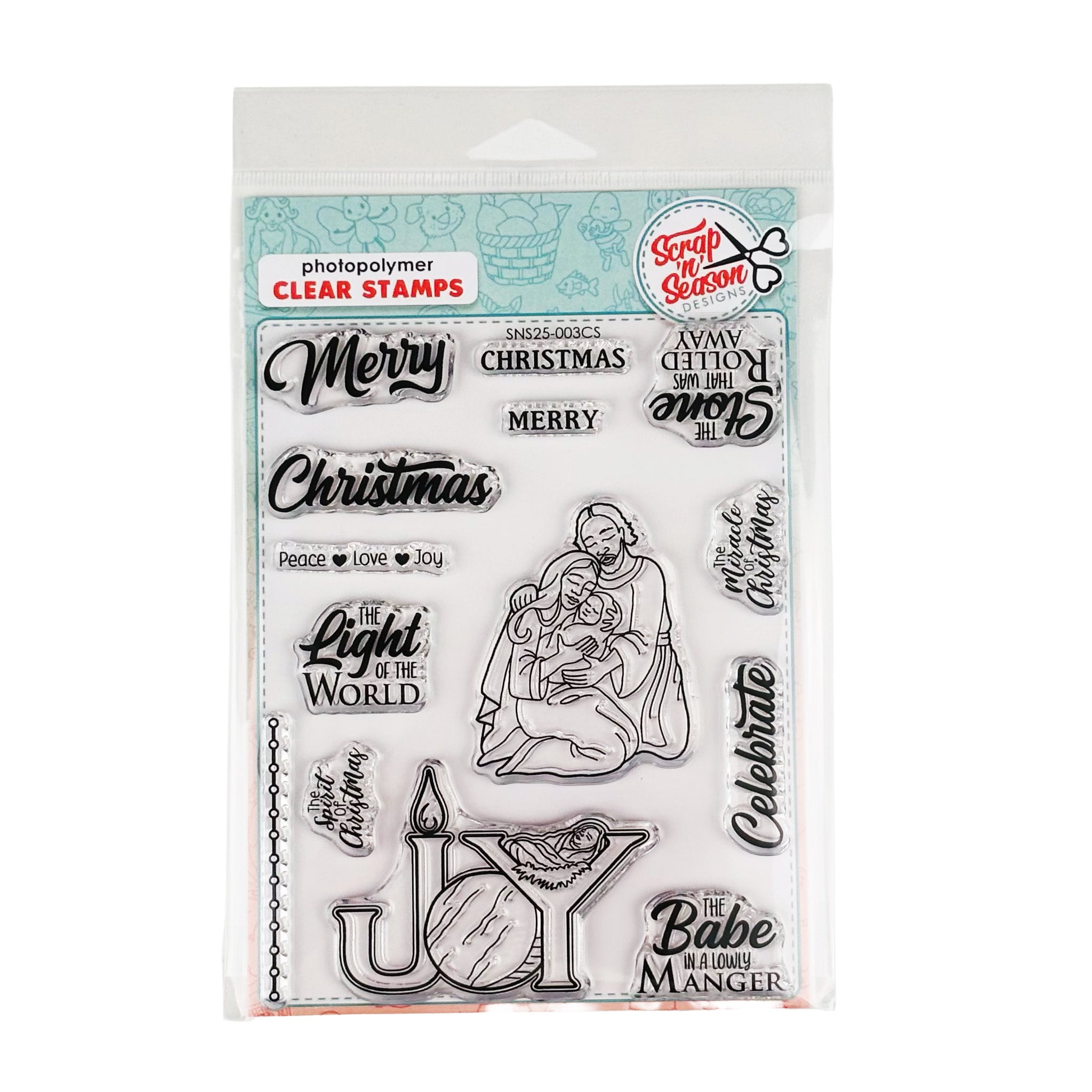 Joy Nativity Clear Stamp Set