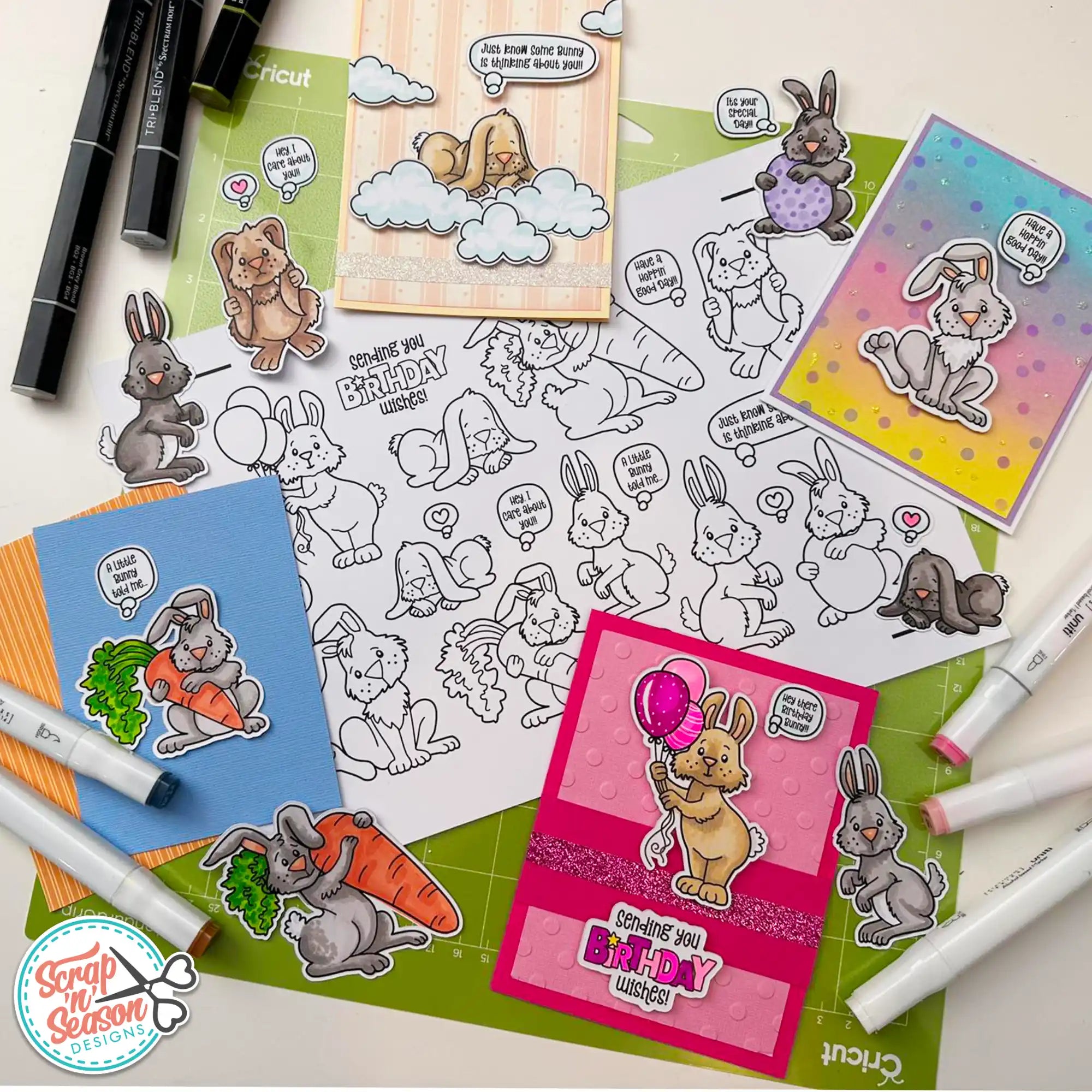 DL Print and Cut - Little Bunnies
