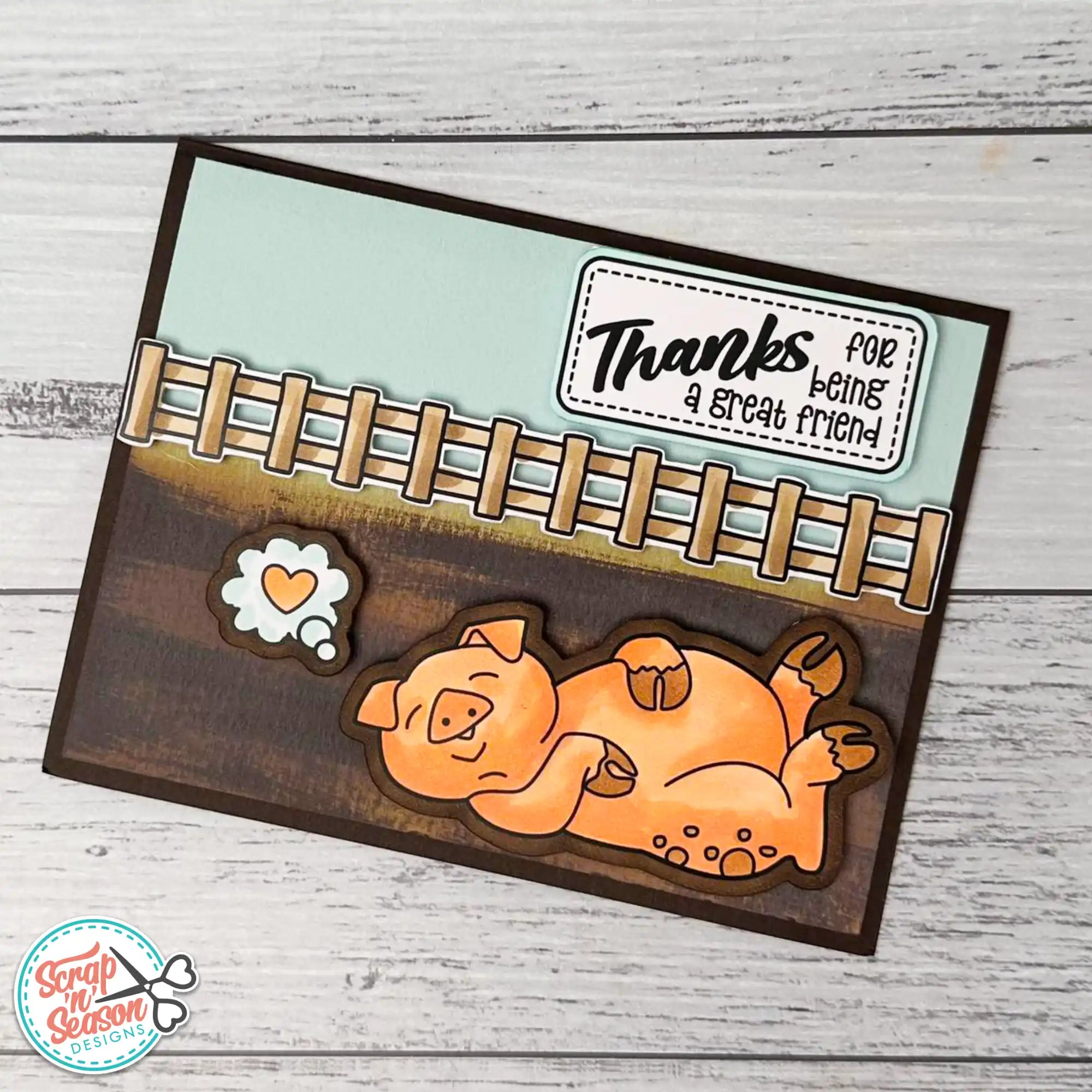 DL Print and Cut - Little Piggies