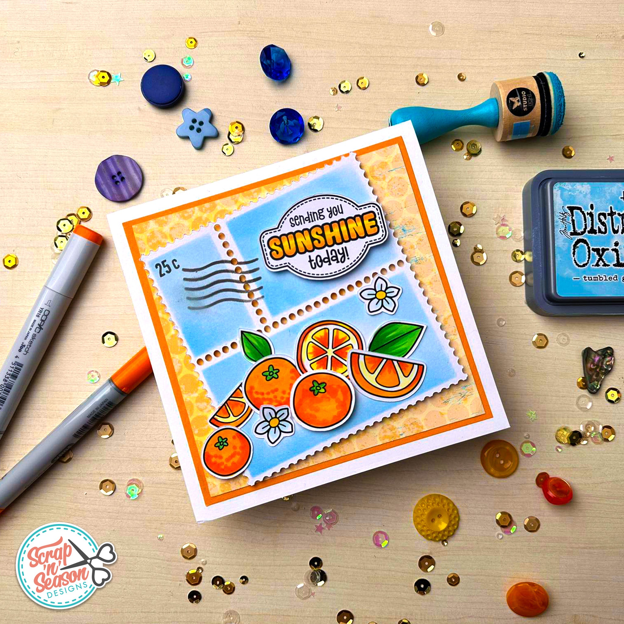 Print, Cut, and Colour - Orange Basket