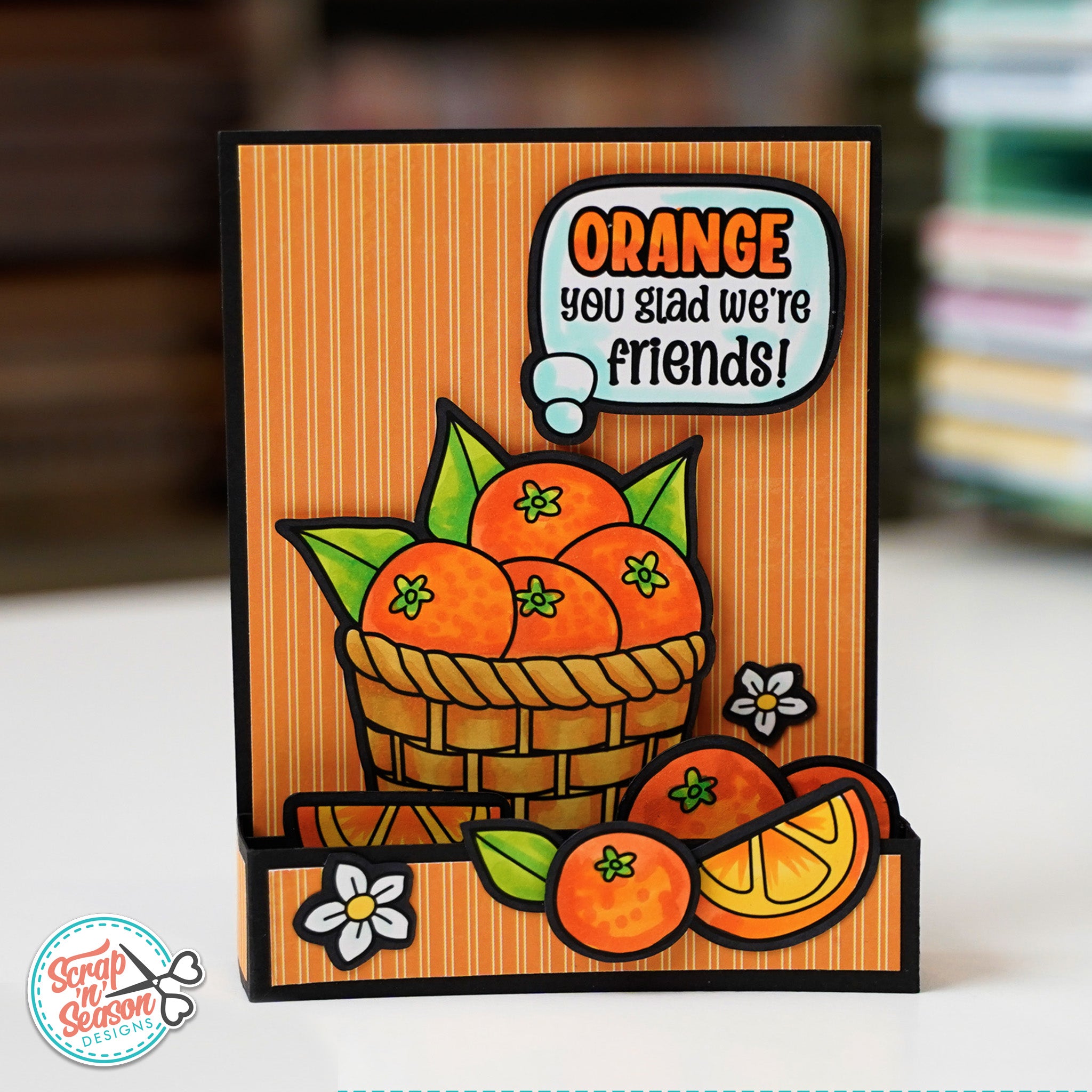 Print, Cut, and Colour - Orange Basket