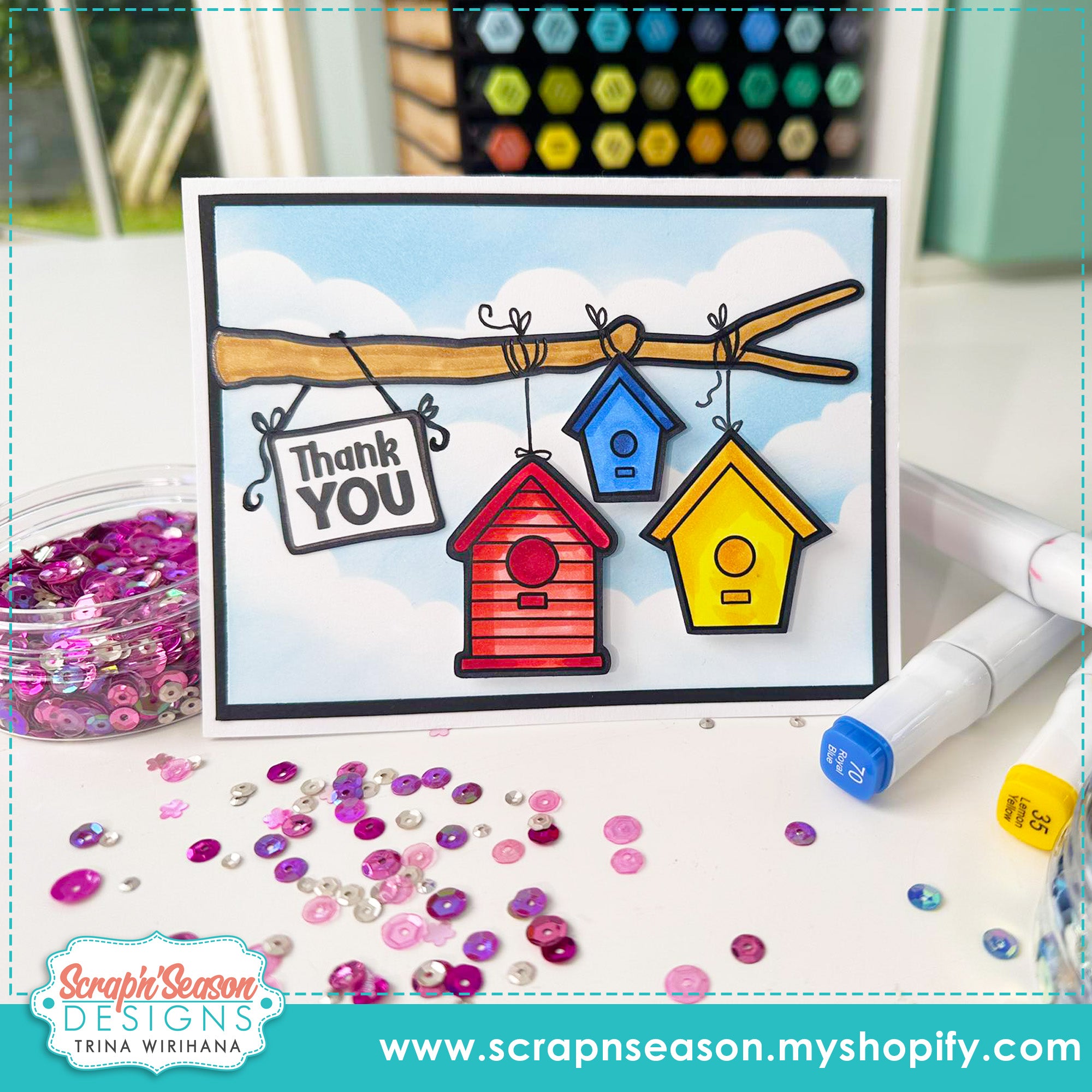 DL - Print, Cut, and Colour - Background Basics E