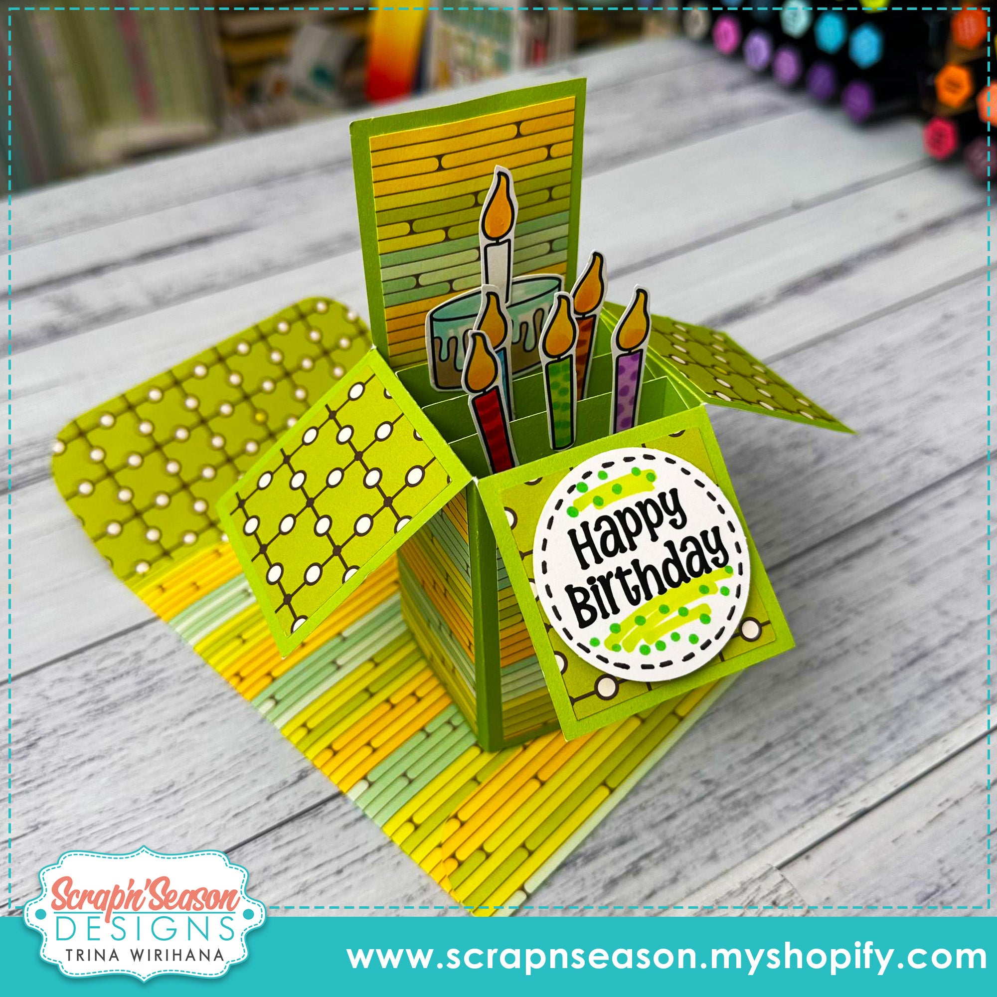 DL - Fancy Fold 20 - Card in a Box