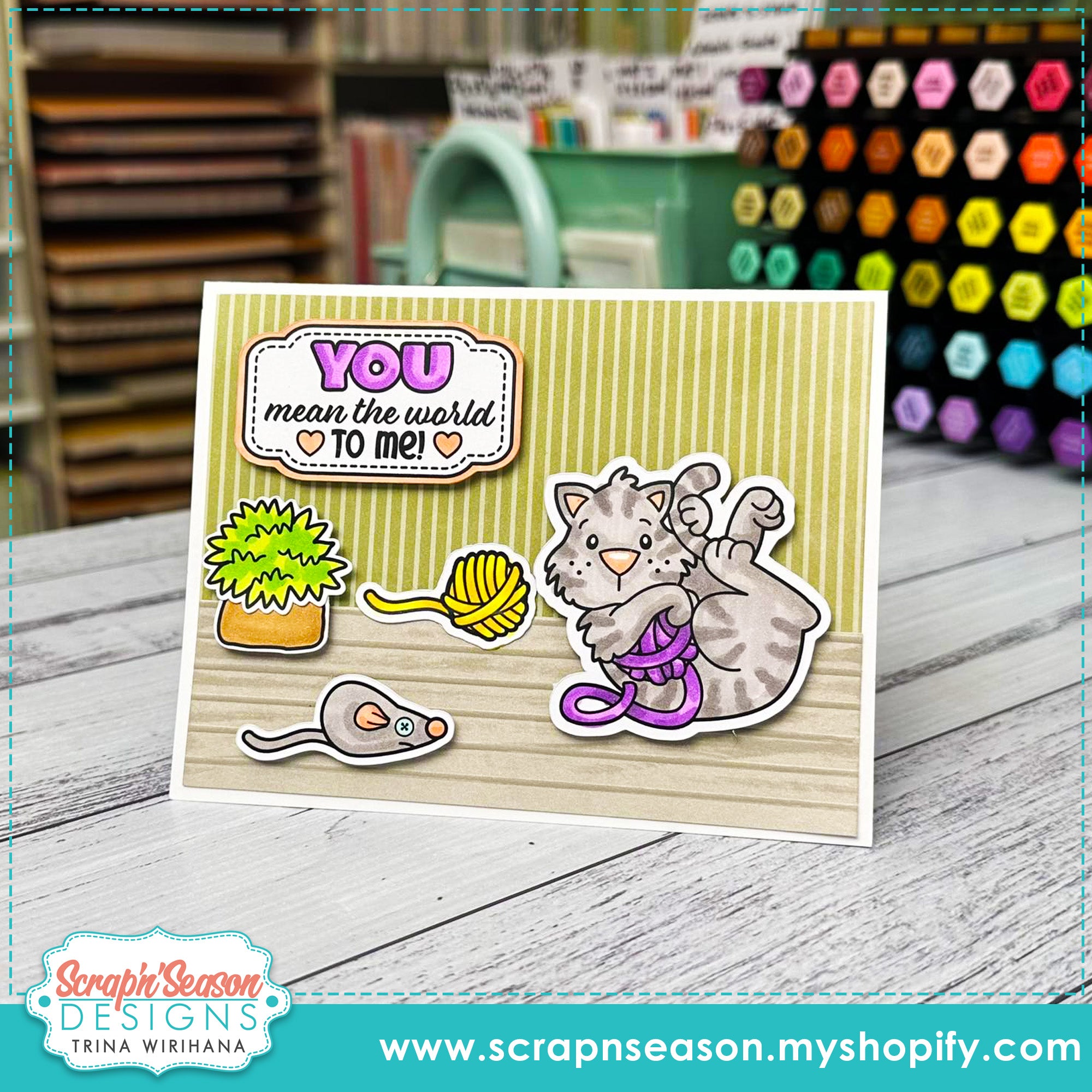 DL - Print, Cut, and Colour - Greetings Collection 1