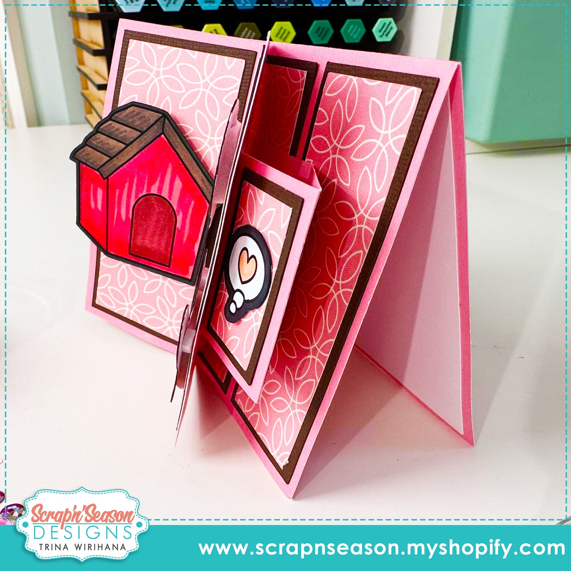 DL - 171. A2 Suspended Book Fold Card