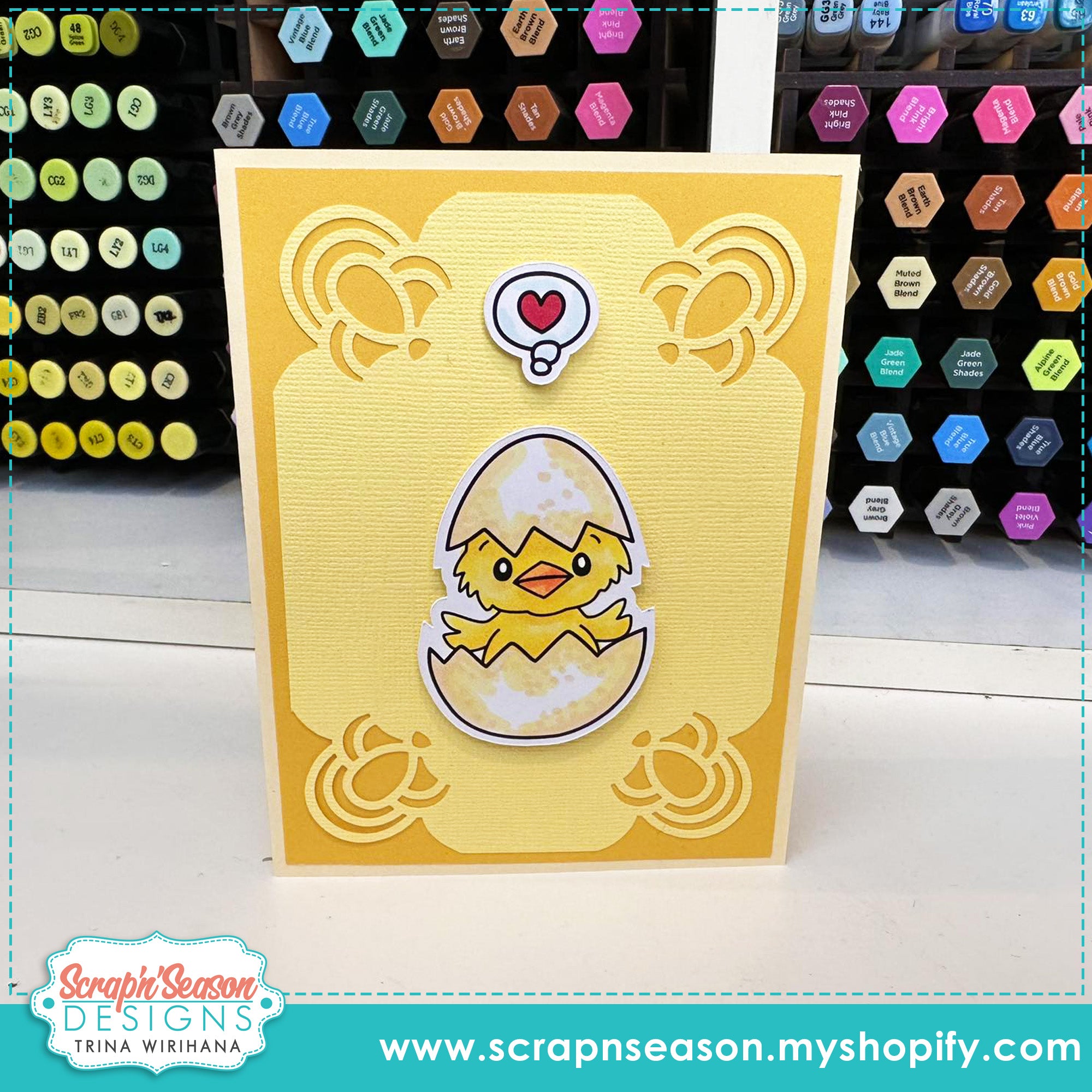 DL - Print, Cut, and Colour - Little Birdies