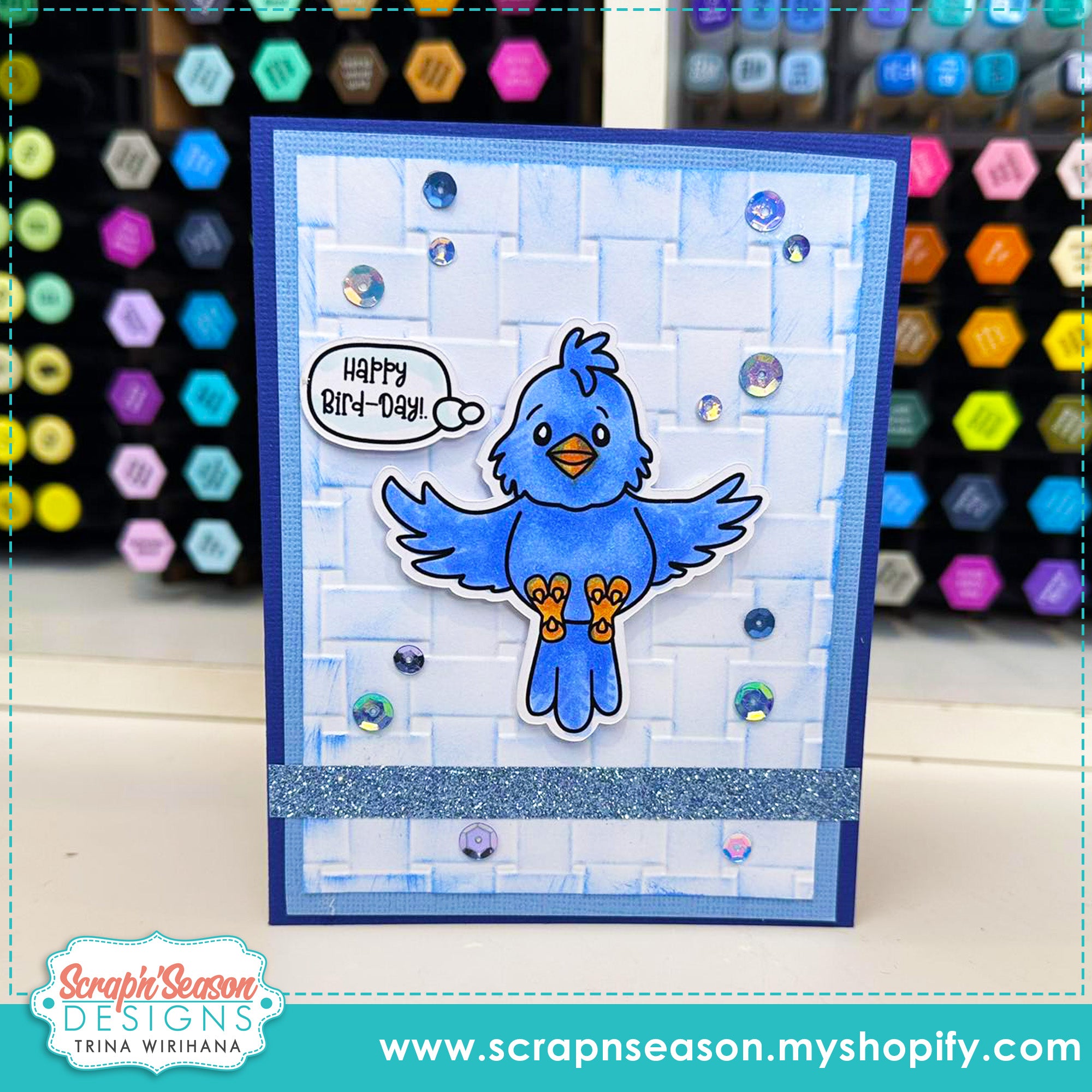 DL - Print, Cut, and Colour - Little Birdies