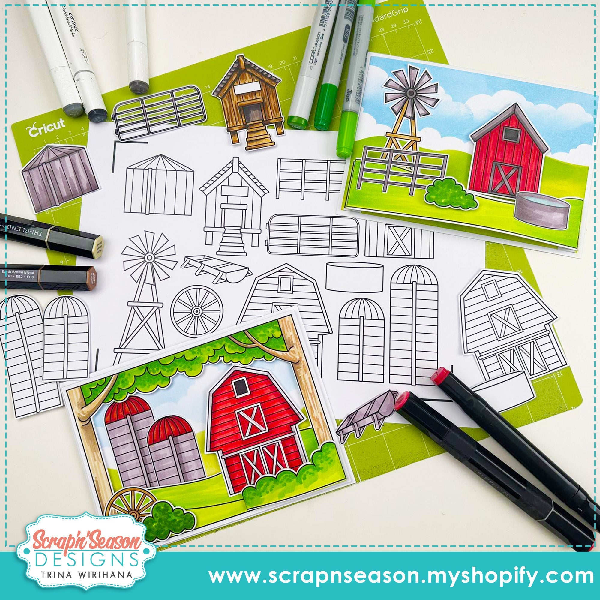 DL - Print, Cut, and Colour - Background Basics G