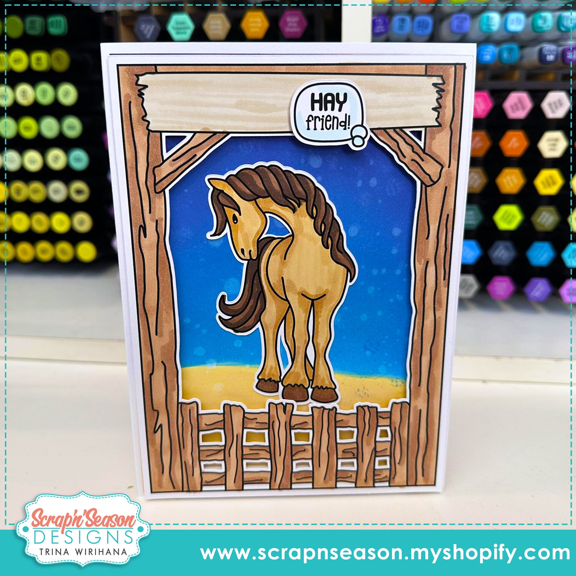 DL - Print, Cut, and Colour - Scene Maker - Ranch Gate